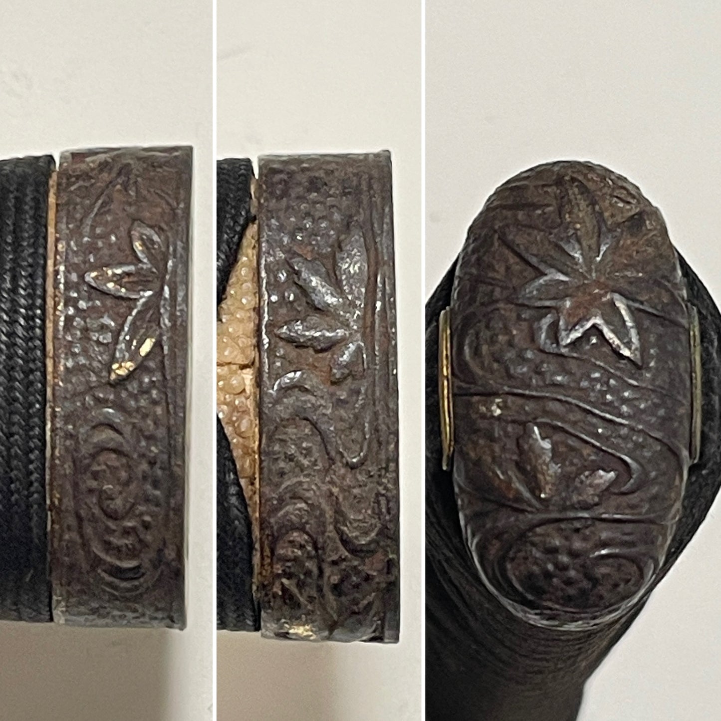 Autumn Plant Fittings Wakizashi, Susuki and Moon Tsuba, Edo period mumei