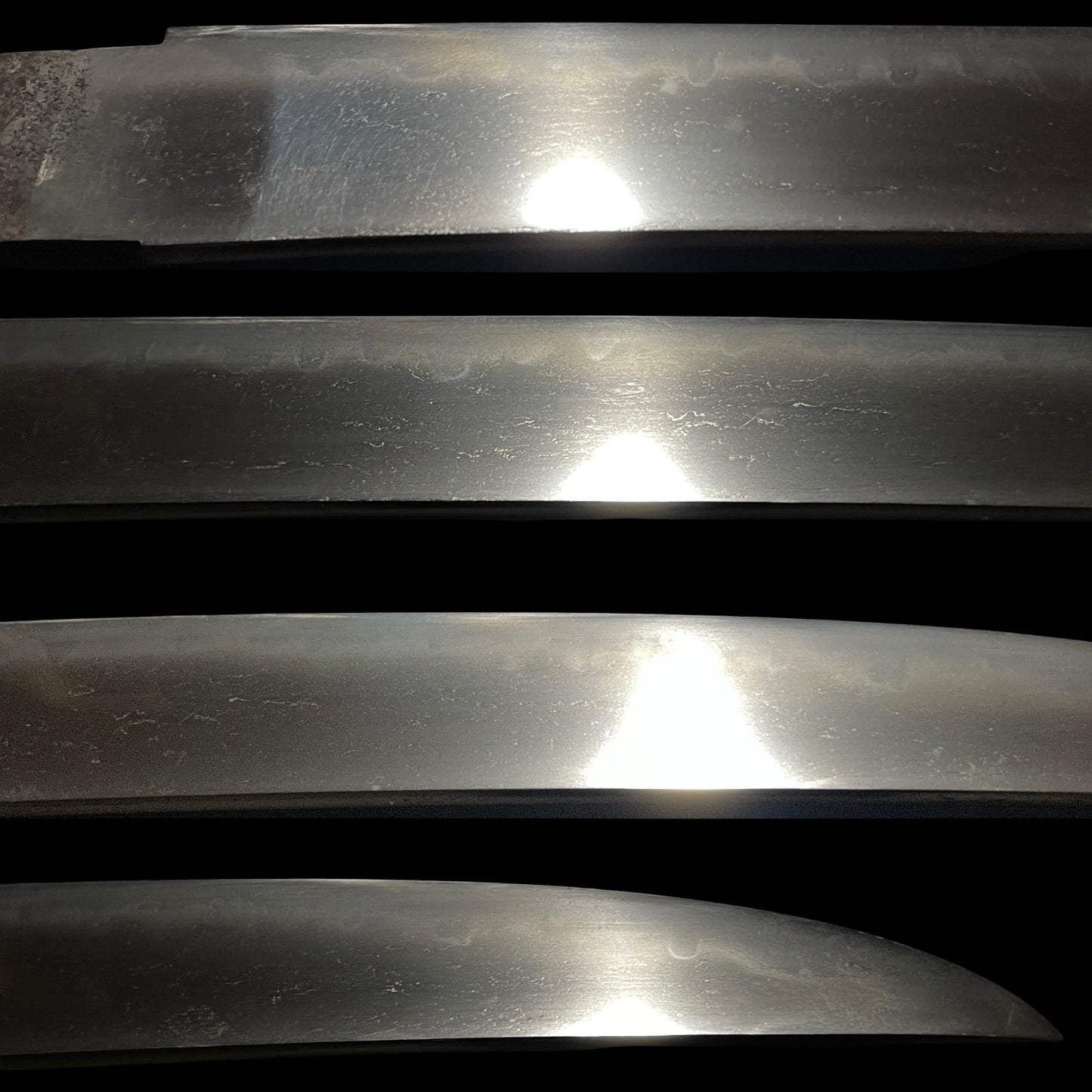 GUNOME-HAMON 互目刃文 TANTO, Kanekiyo 兼清 signed, Muromachi period
