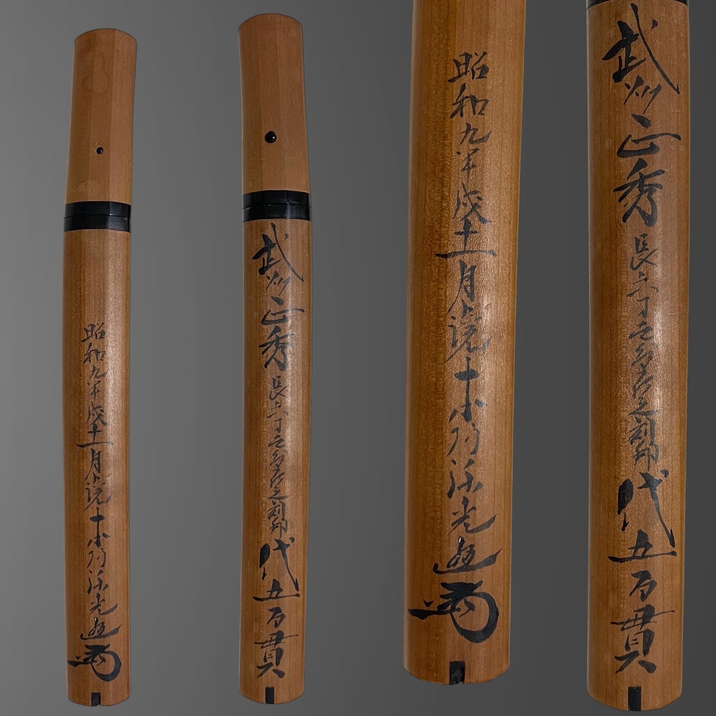 HORIMONO 彫物 TANTO, 南無妙法蓮華経(Namu Myōhō Renge Kyō), Masahide 正秀 signed, Sayagaki 鞘書