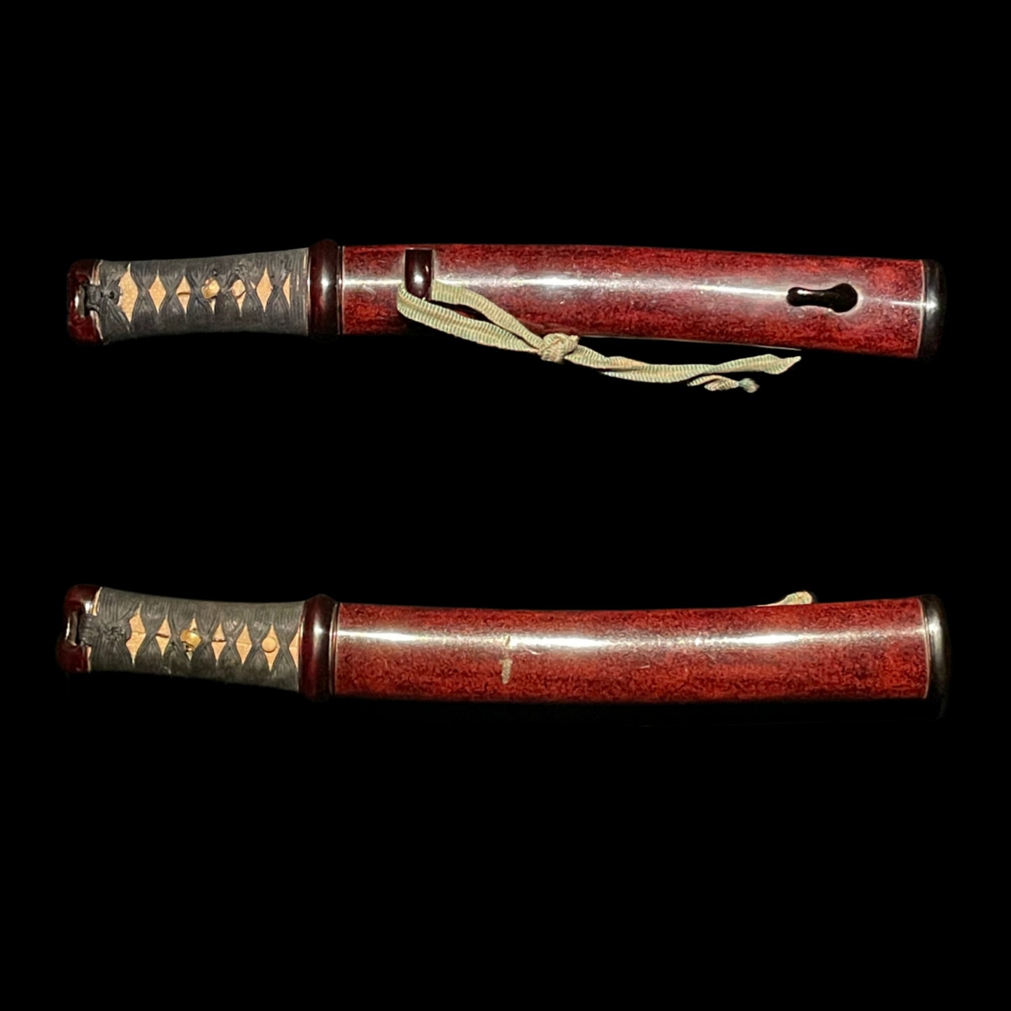 KEN 剣 TSURUGI, Red Aikuchi Koshirae, Muromachi period mumei