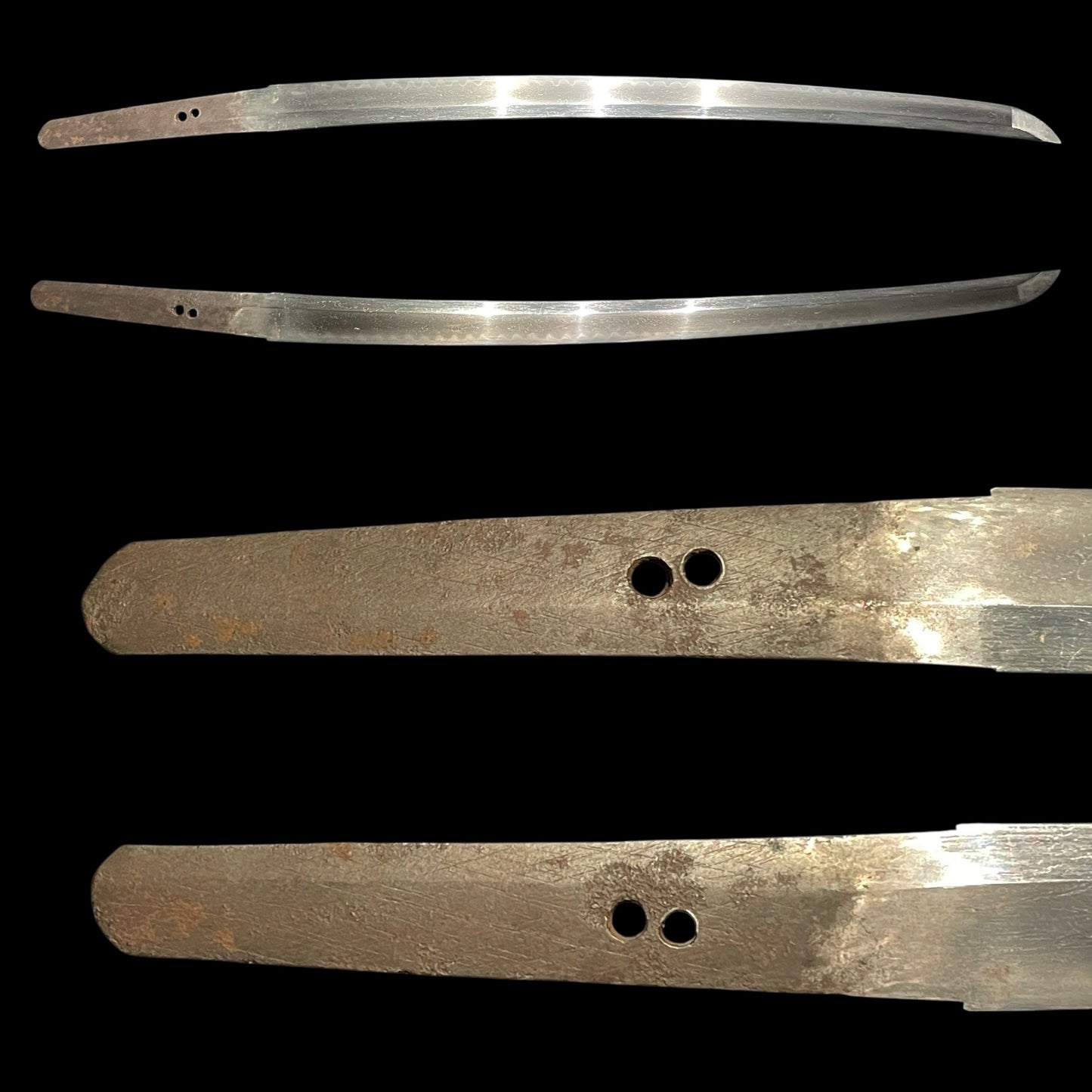 Handachi Koshirae 半太刀拵 Wakizashi, Gunome-Hamon 互目刃文, Edo period mumei