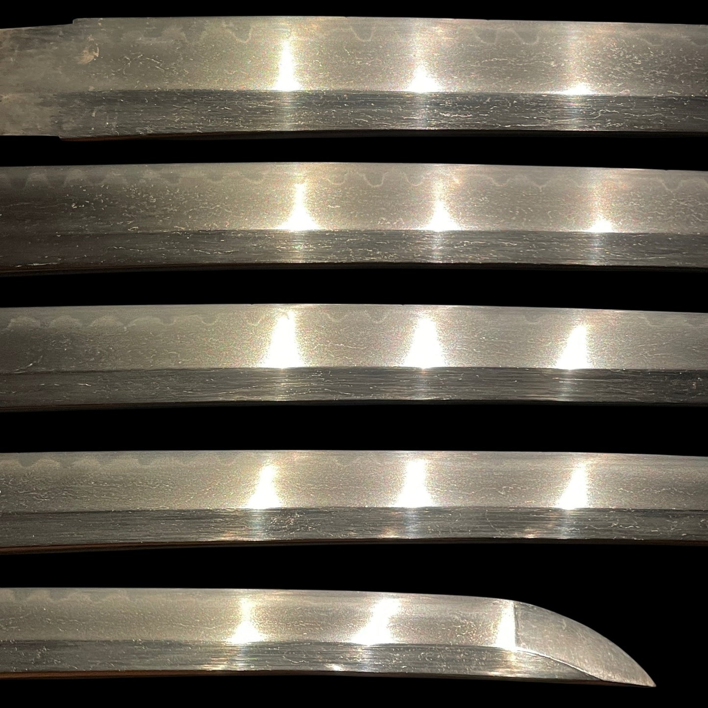 Handachi Koshirae 半太刀拵 Wakizashi, Gunome-Hamon 互目刃文, Edo period mumei