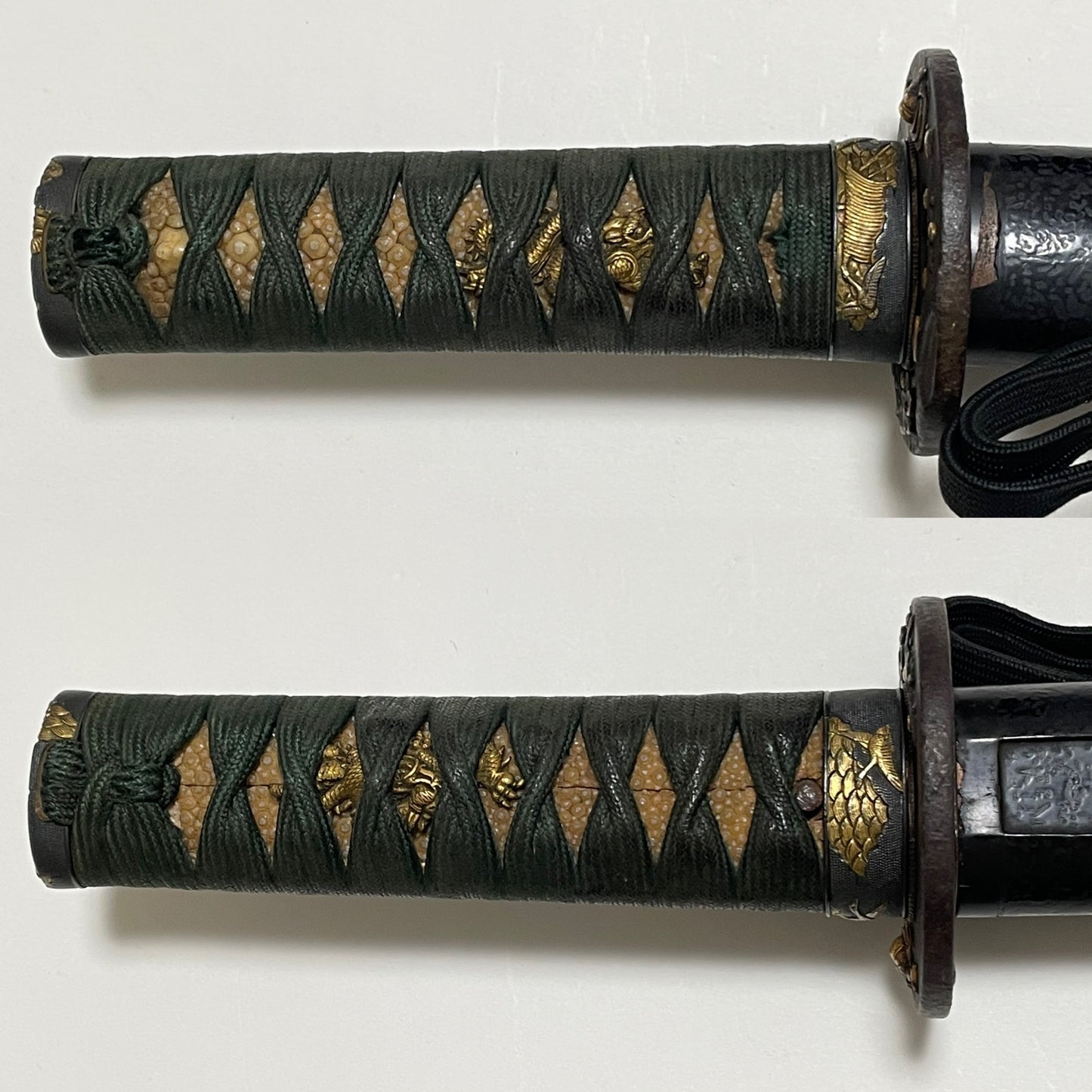 Echizenkoku Kanetane 越前國兼植 signed Wakizashi, Plum and Kabuto Tsuba, Edo period