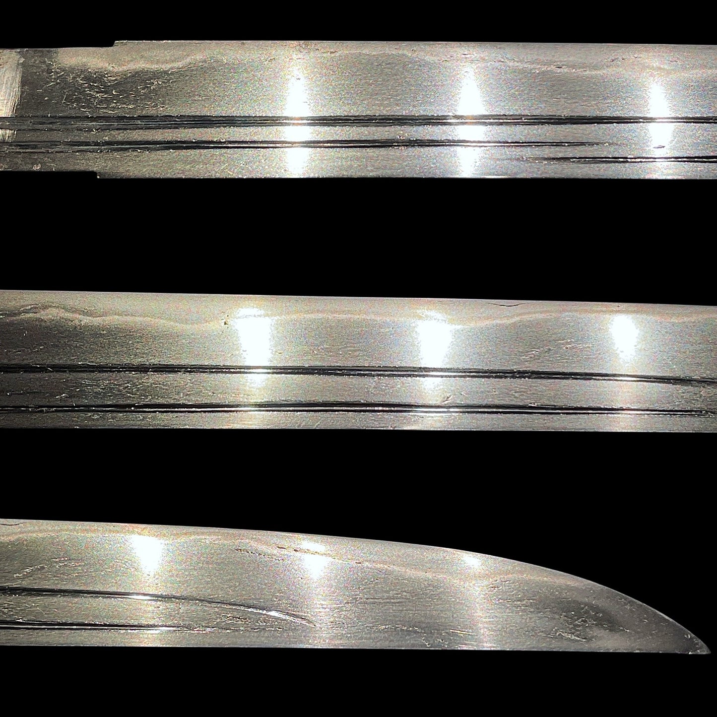 Kunimitsu 國光 signed TANTO, Dragon Kozuka, Shell Fuchi, Muromachi period