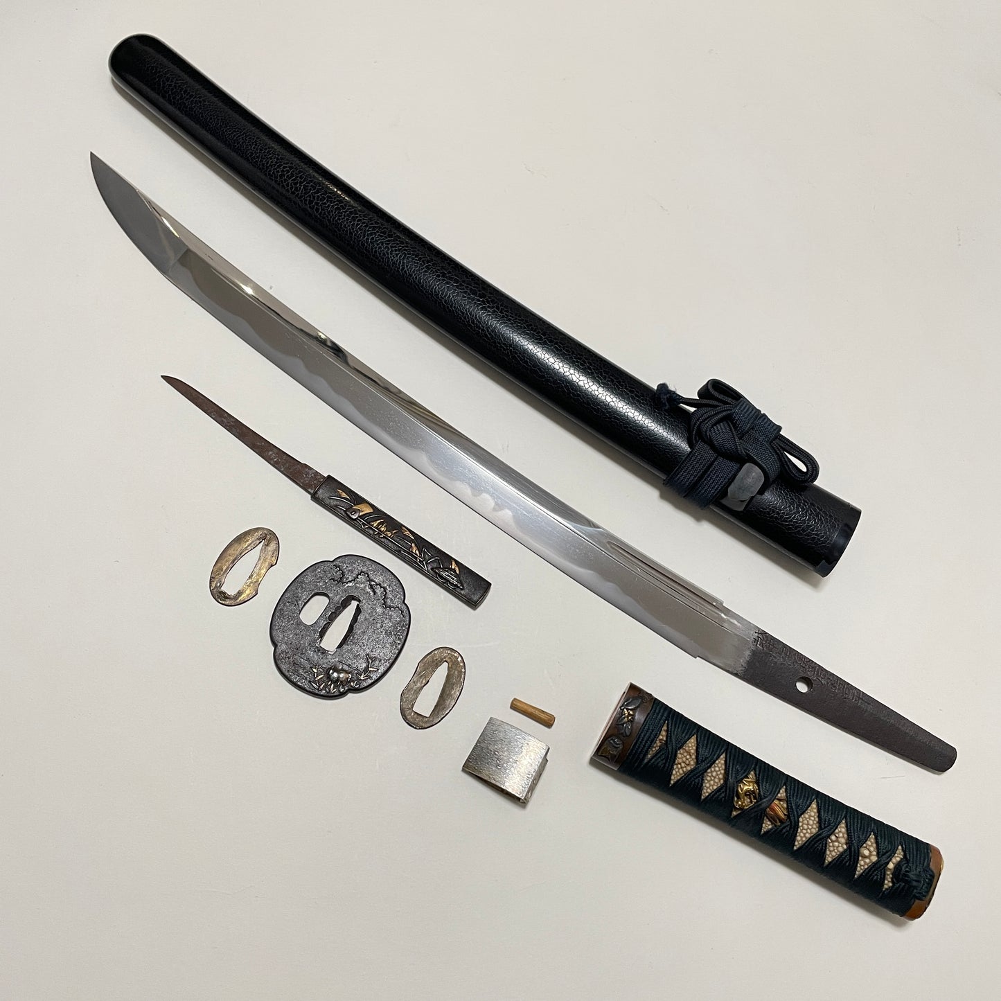 Ookissaki Nagamakinaoshi-Zukuri 長巻直造 Wakizashi, Ecchunokami Takahira signed