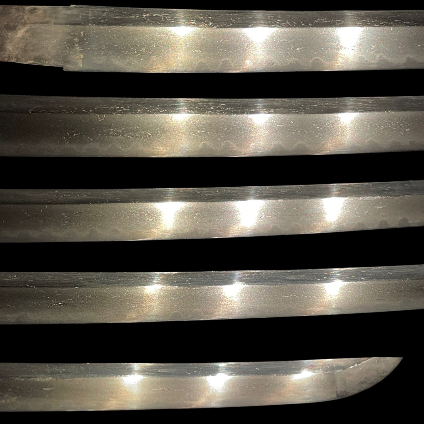 Handachi Koshirae 半太刀拵 Wakizashi, Gunome-Hamon 互目刃文, Edo period mumei