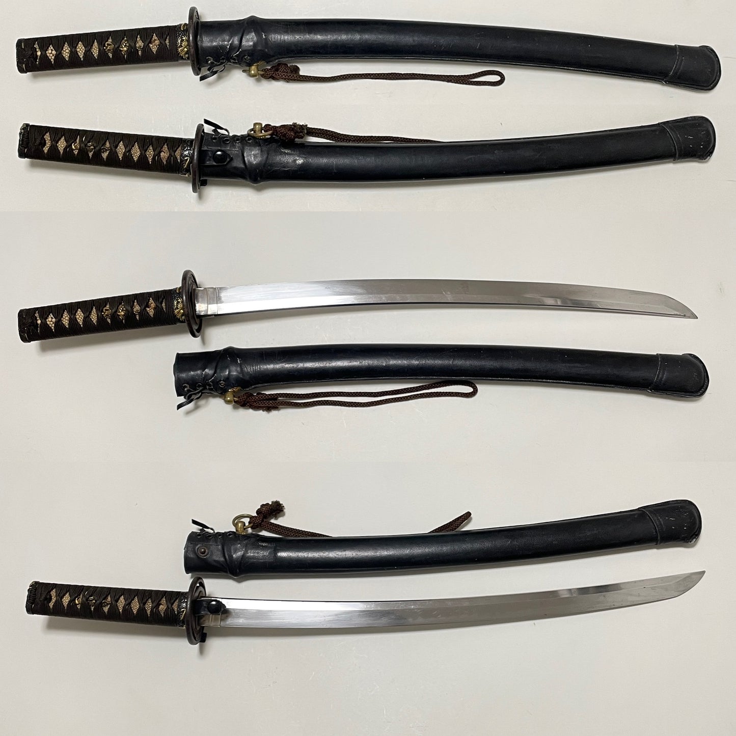 Short Navy GUNTO For Crew 搭乗員用短寸海軍刀, Dragon Fuchikashira, Heianjoju Kunitake signed