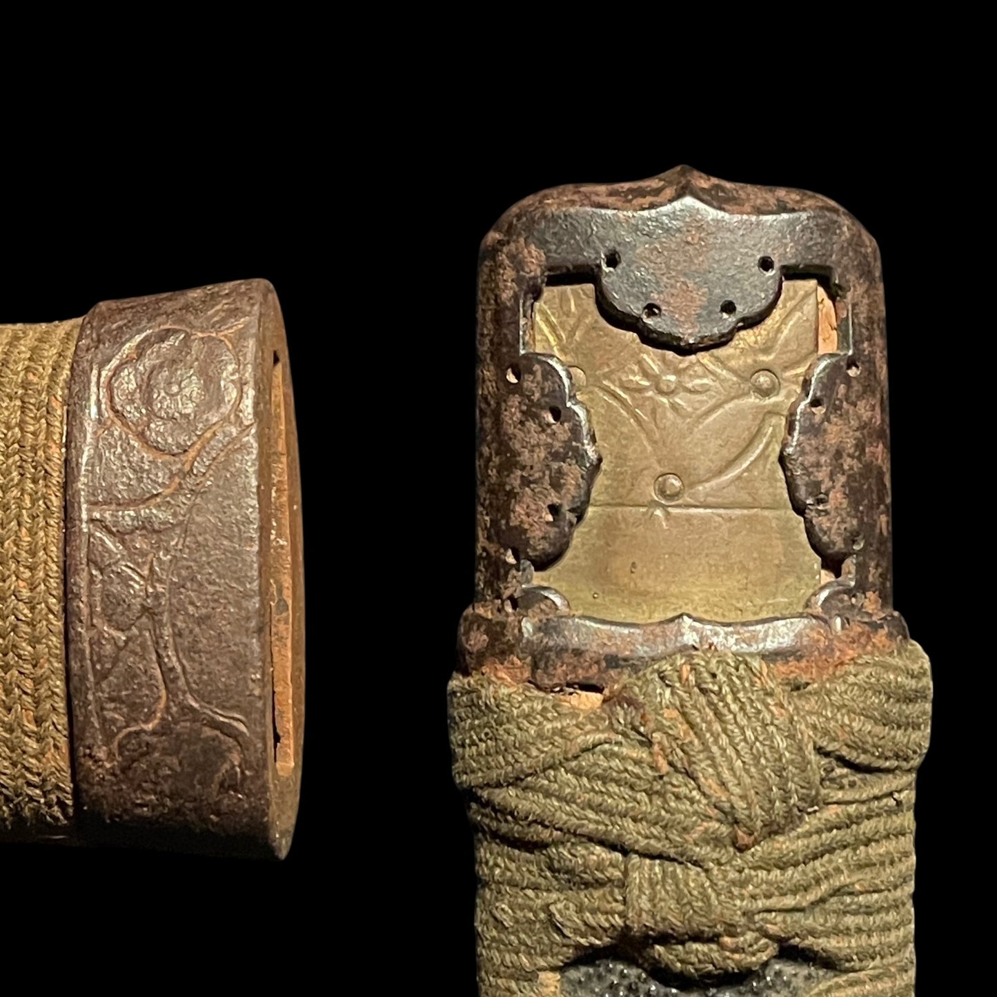 Handachi Koshirae 半太刀拵 Wakizashi, Gunome-Hamon 互目刃文, Edo period mumei