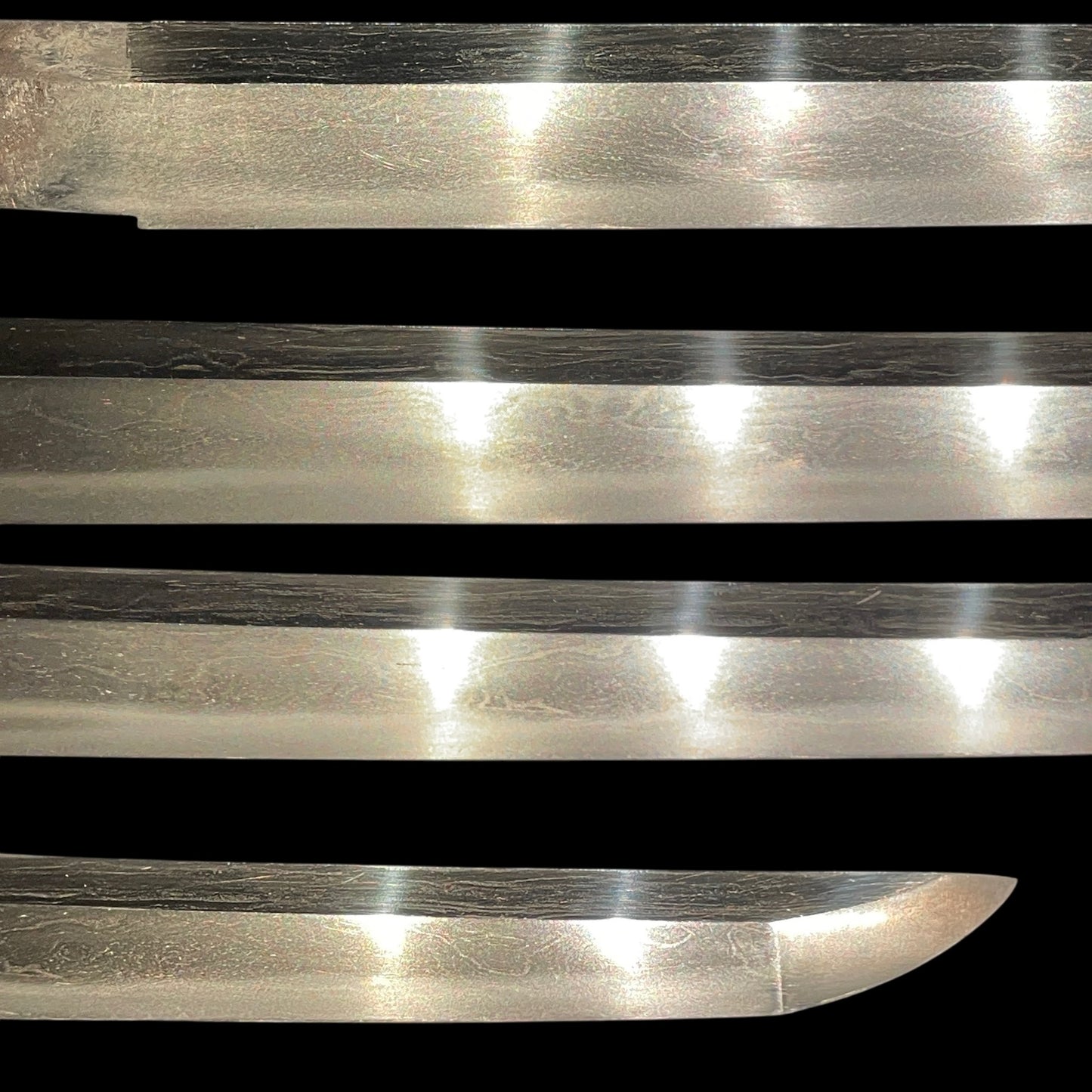 Oomasamehada 大柾目肌 Wakizashi with Kozuka, Edo period mumei