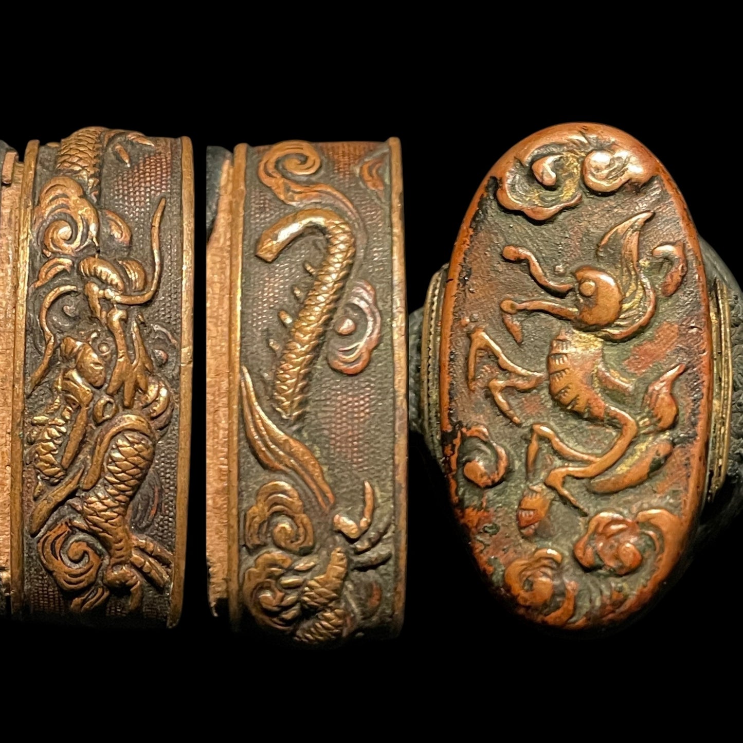 Nagahisa 長久 signed WAKIZASHI, Togari Gunome 尖互目 Hamon, Edo period