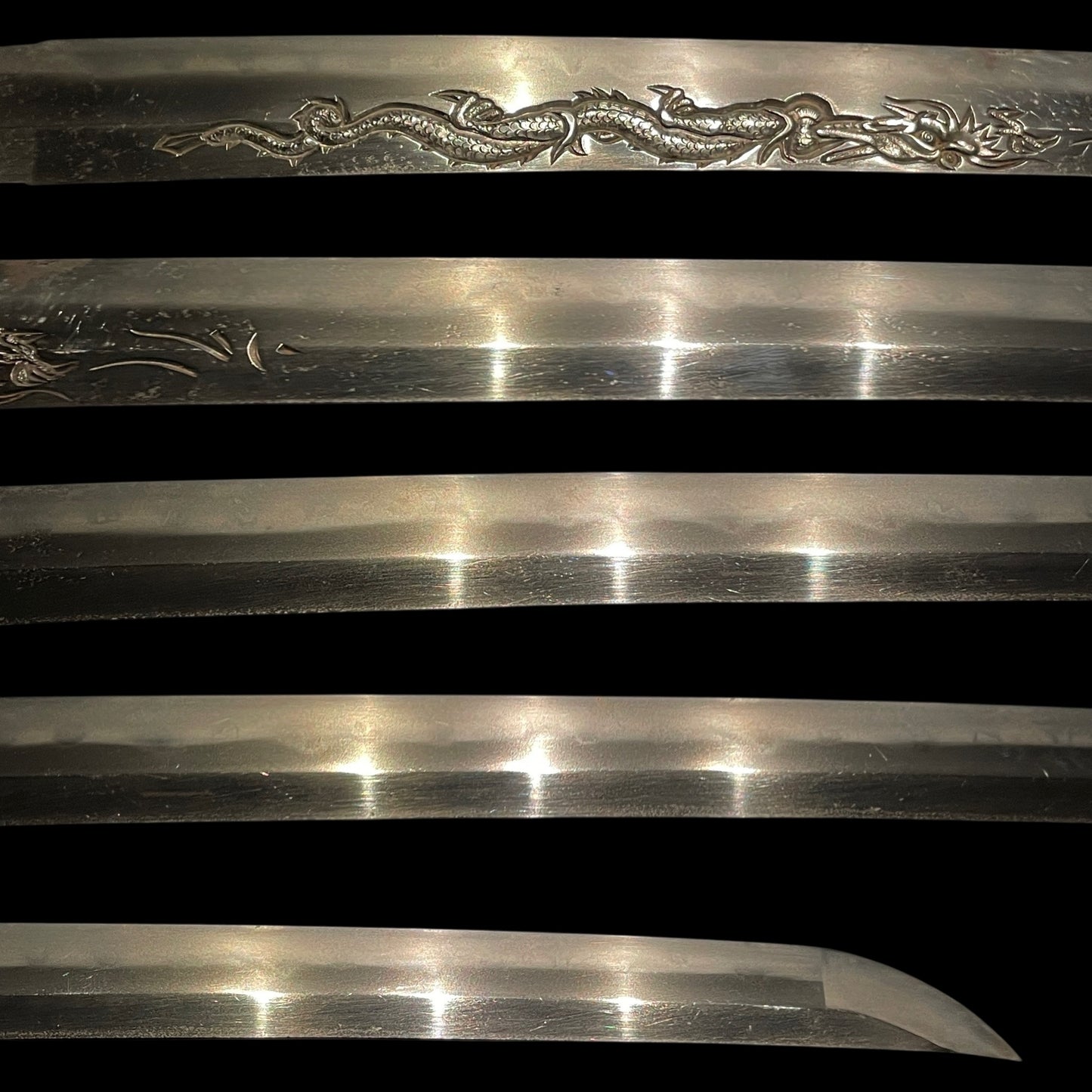 Dragon HORIMONO KATANA, Awataguchi Ikkanshi Tadatsuna signed, Edo period