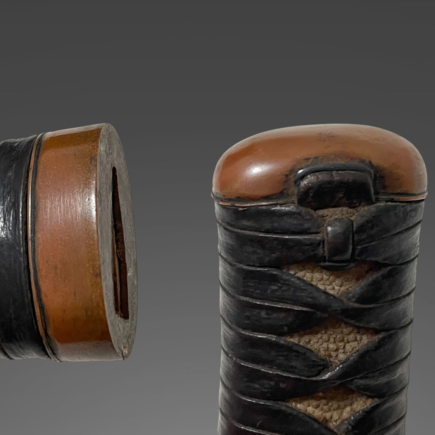 Copper Fittings TANTO, Rugged blade, with Kozuka, Late Edo period