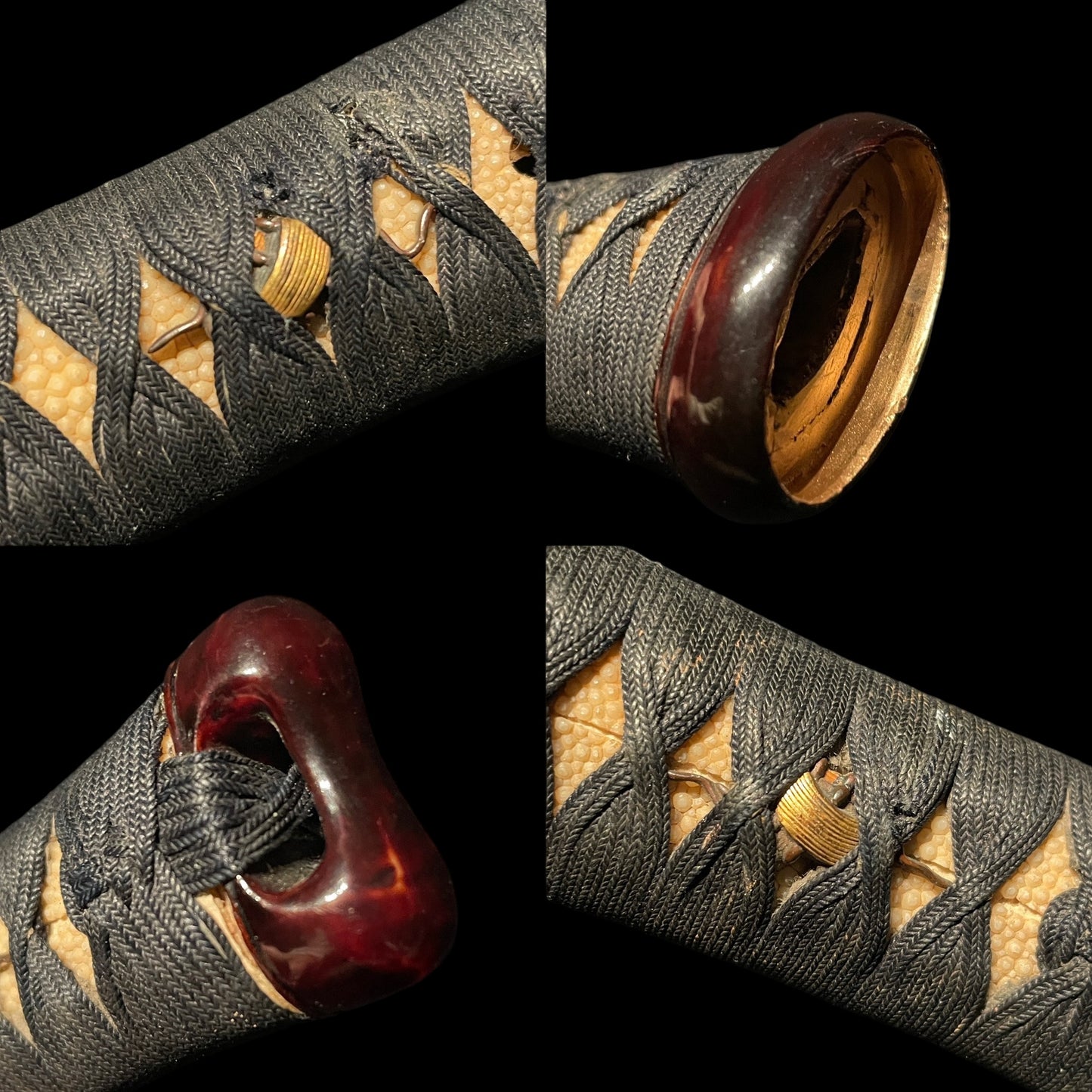 KEN 剣 TSURUGI, Red Aikuchi Koshirae, Muromachi period mumei