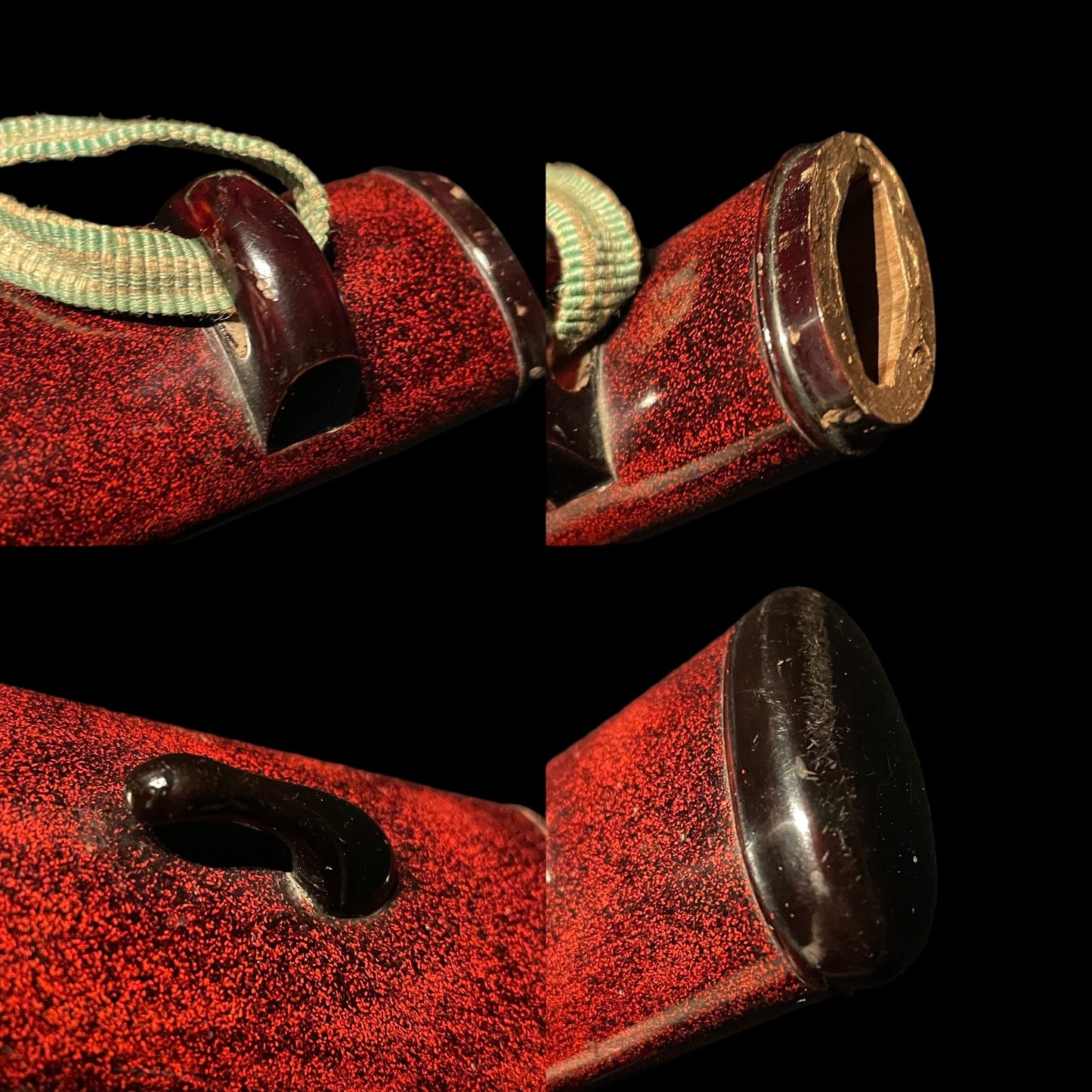 KEN 剣 TSURUGI, Red Aikuchi Koshirae, Muromachi period mumei