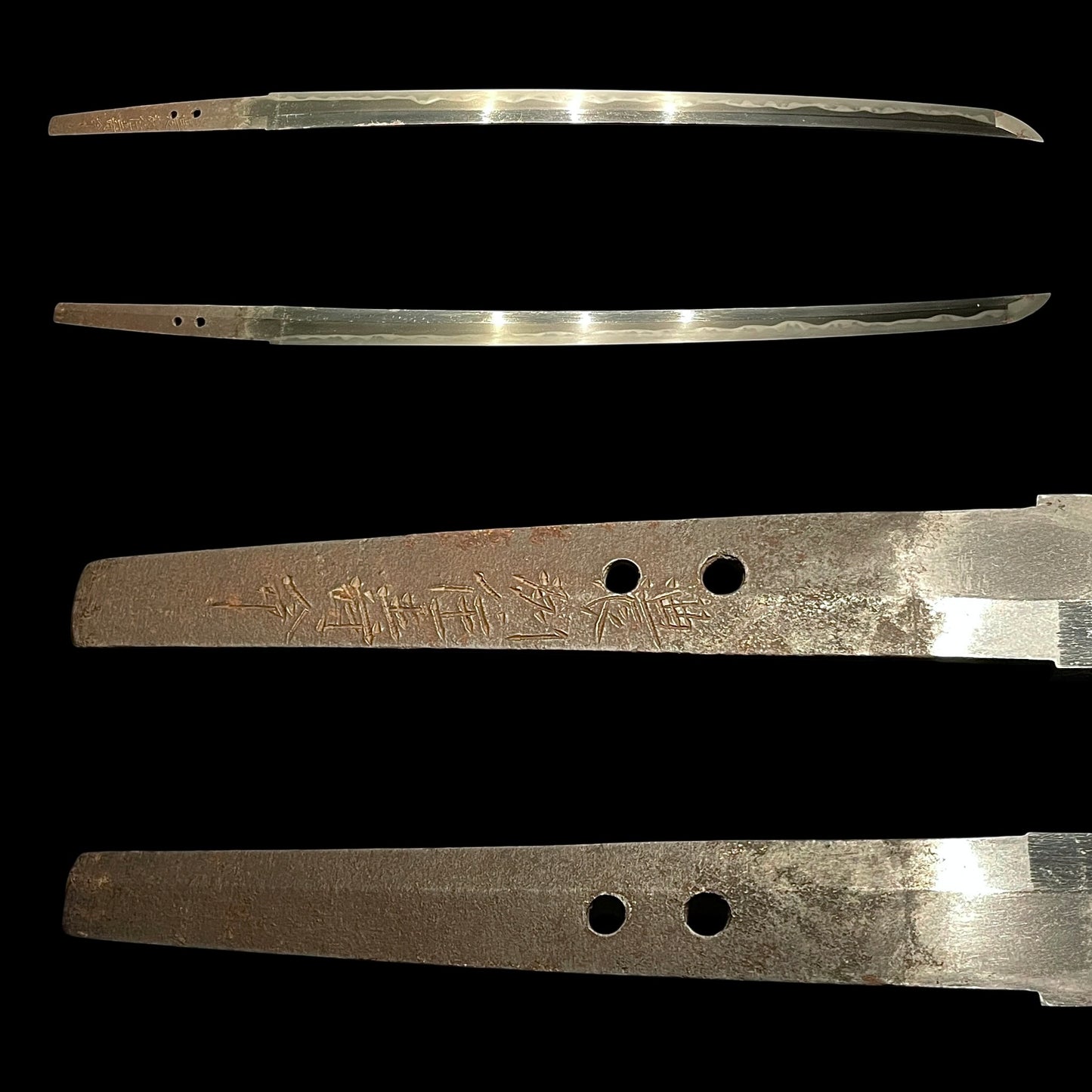 Noshuju Jumyo 濃州住寿命 signed Long Wakizashi, Straight blade, Edo period