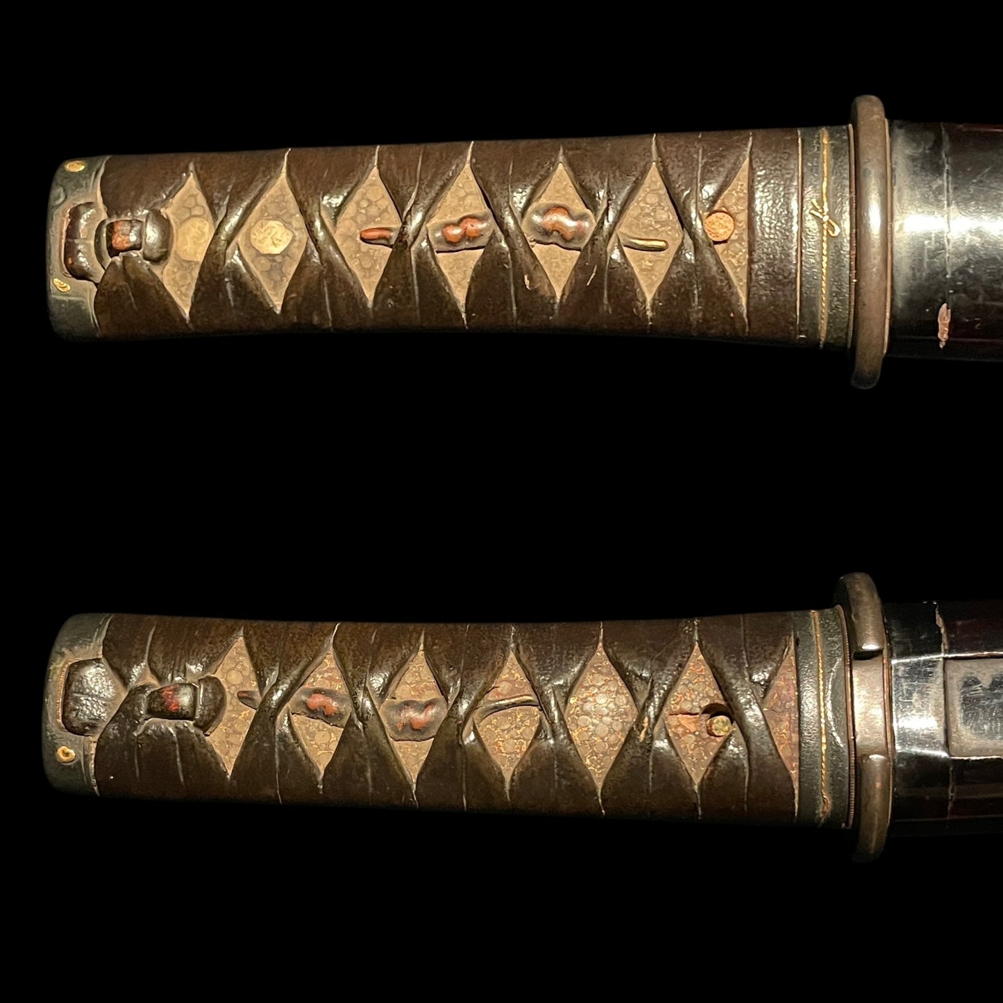 Shobuzukuri Wakizashi, Chili Peppers Menuki, KOTO Muromachi period mumei