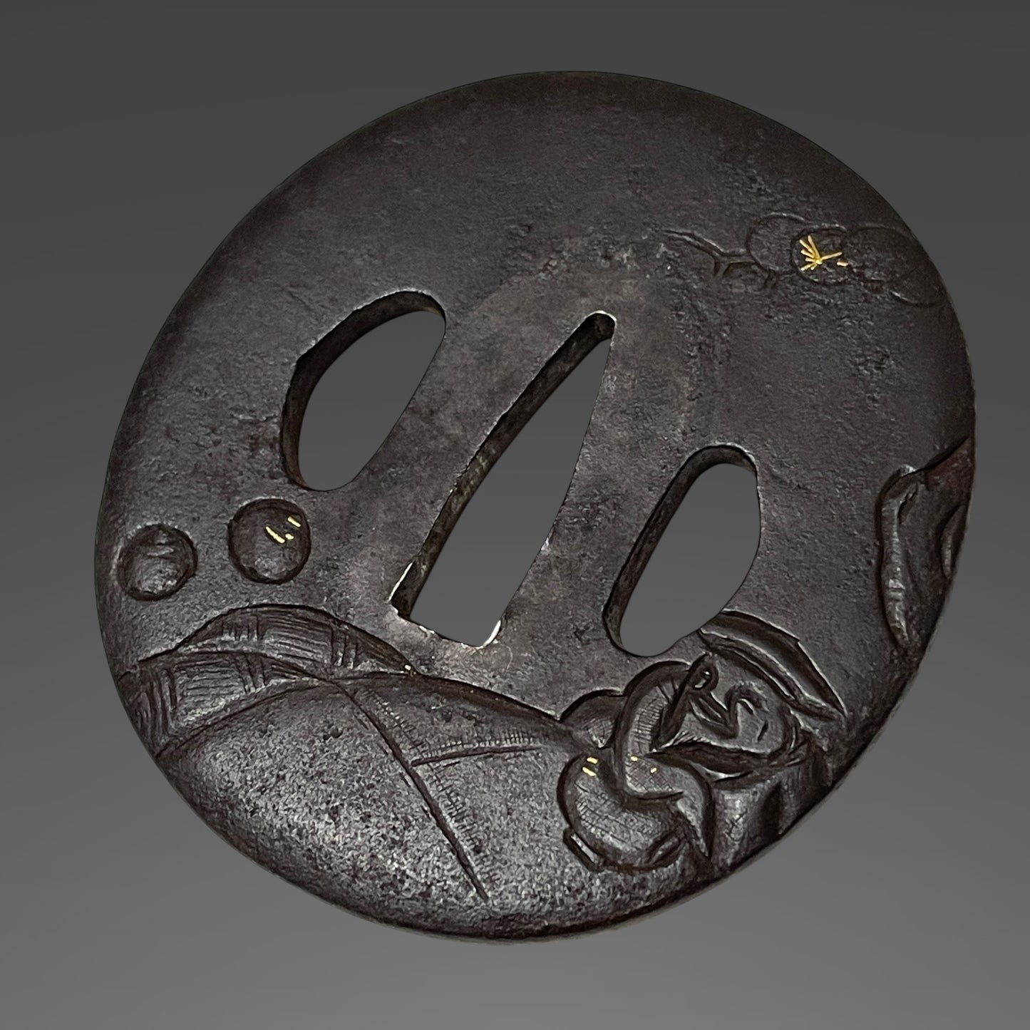 Amazing Hamon, Straight Ninja Style Wakizashi, Shinobigatana 忍刀, Edo period mumei