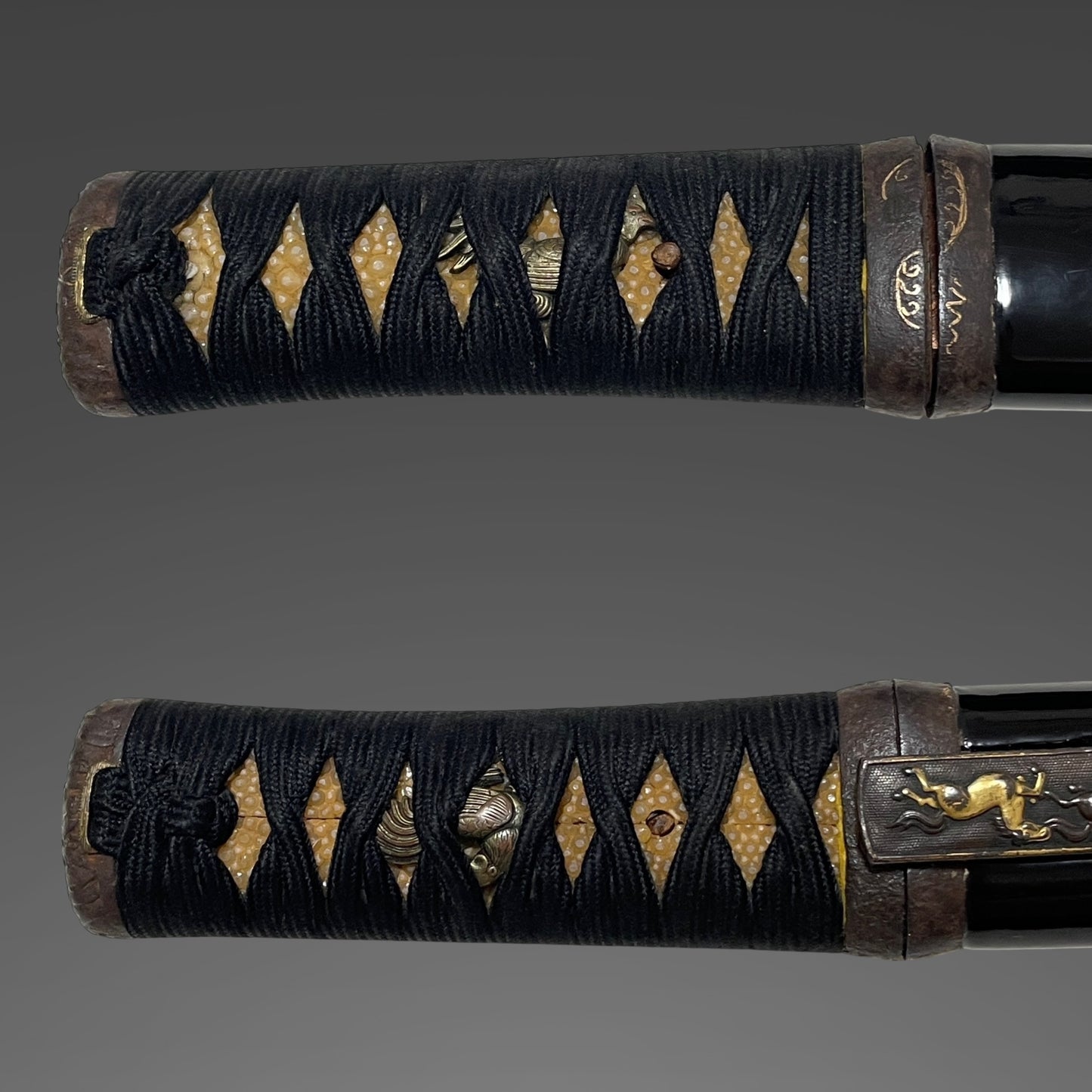 Aikuchi Koshirae TANTO 合口拵短刀, with Horse Kozuka, Edo period mumei