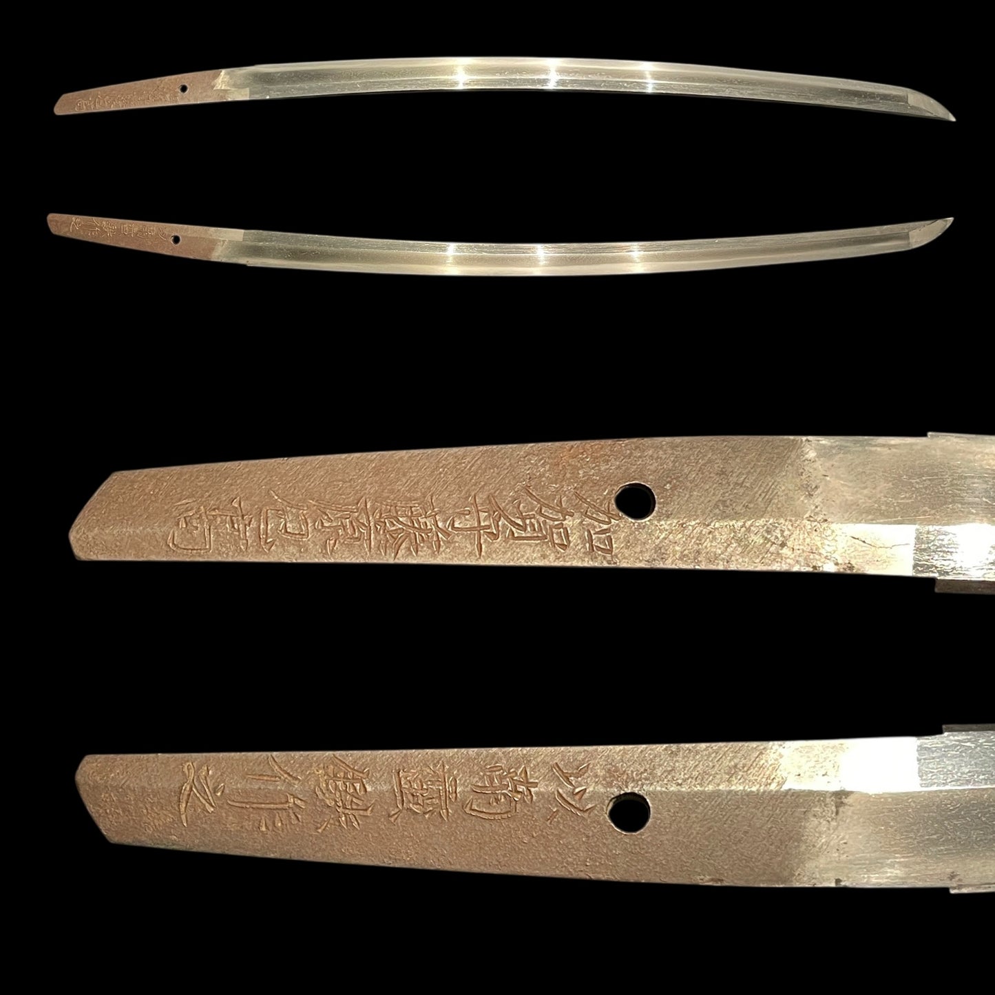 Nanbantetsu 南蛮鉄 Wakizashi, Kaganokami Fujiwara Kanetaka signed, NBTHK Certificate