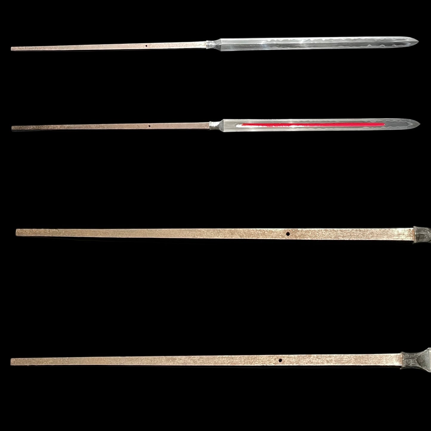 Oomiyrai 大身槍, Long Hirasankaku Yari 平三槍, Gunome-Hamon 互目刃文, Edo period mumei