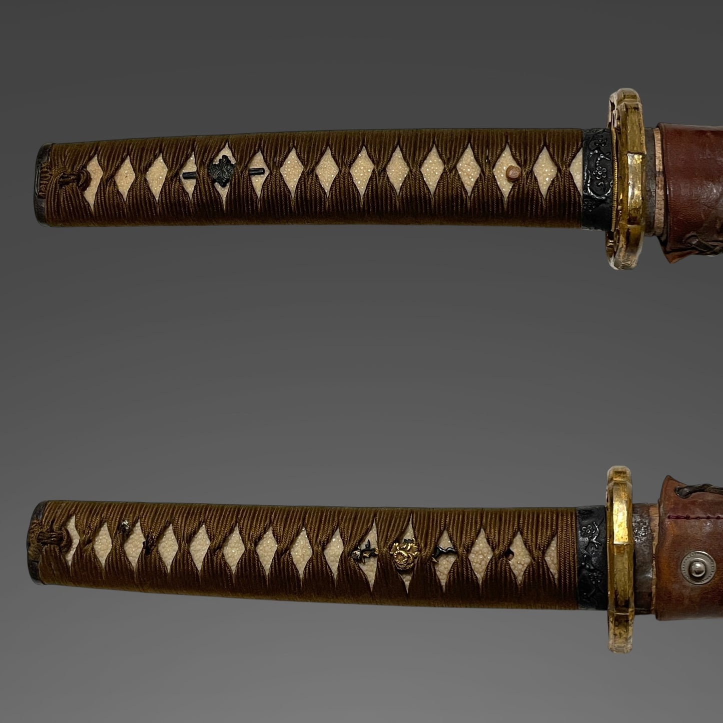 Ryakushiki-GUNTO 略式軍刀, Leather Cover Scabbard, WW2 Japanese Army Officer Sword
