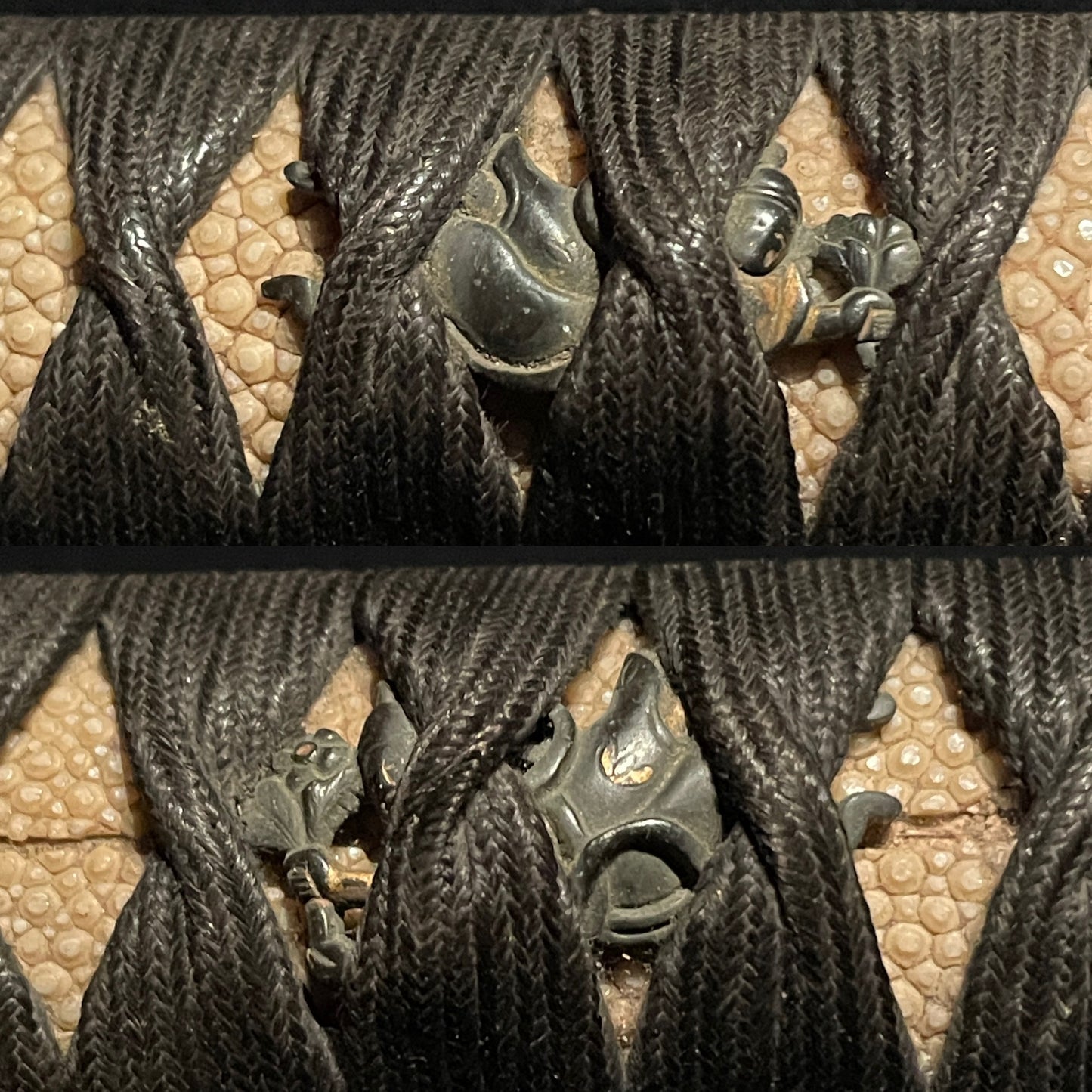 Bishuju Sukesada 備州祐定 signed Long WAKIZASHI, Dragon Fuchikashira, KenjoTsuba 献上鍔