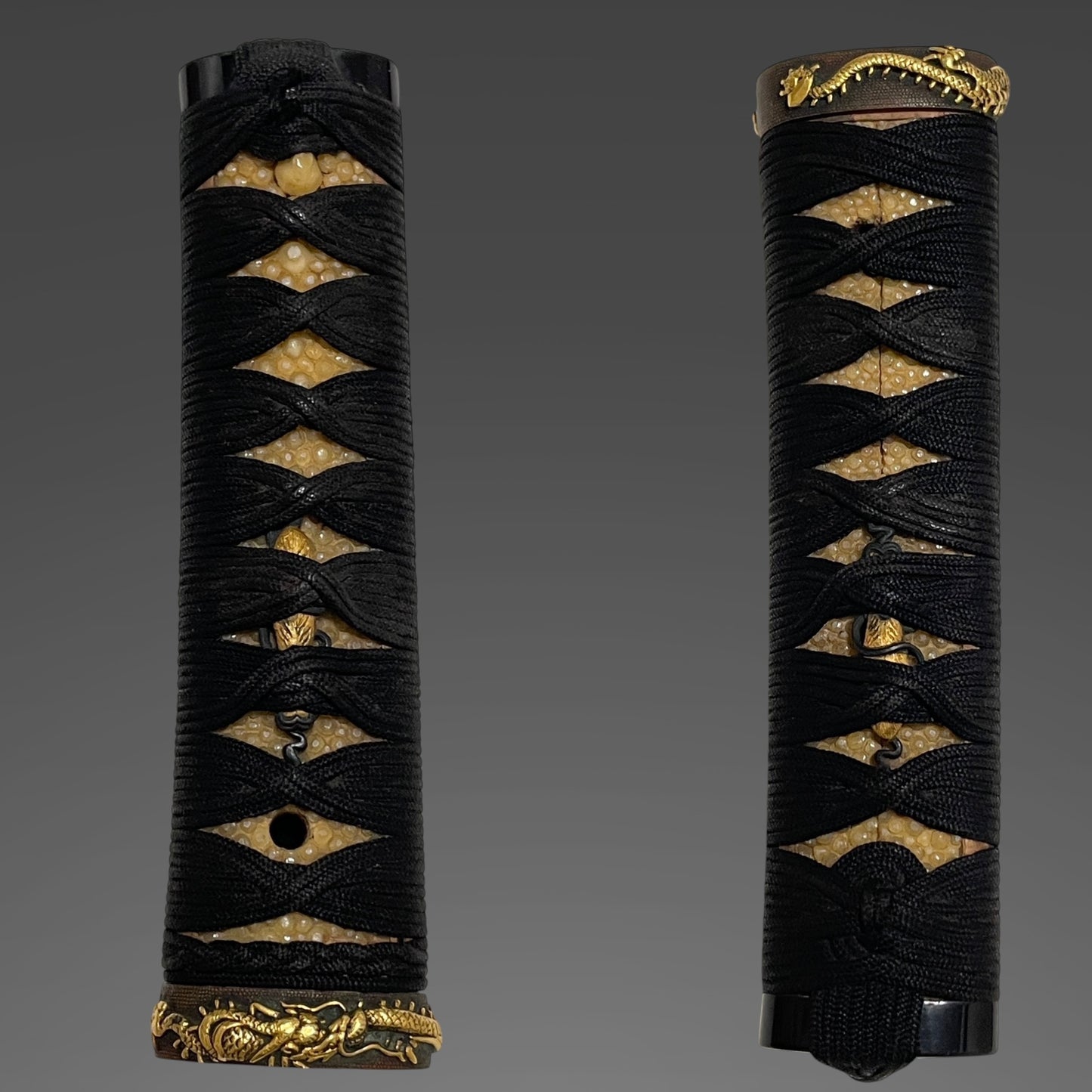 Harimadaijo Tadakuni 播磨大掾忠國 signed Wakizashi, Dragon Fuchi, Hotei Tsuba, Edo period