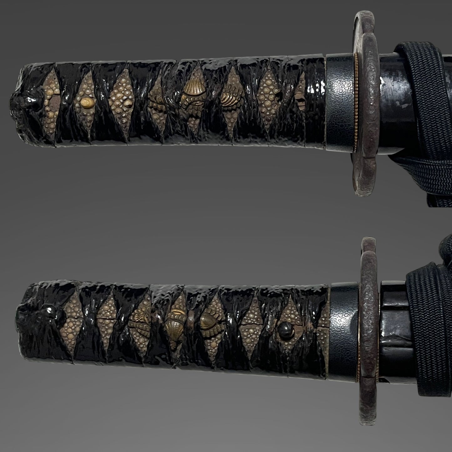 Hidanokami Fujiwara Ujifusa 飛騨守藤原氏房 signed Wakizashi, Horsetail Tsuba, Early Edo period