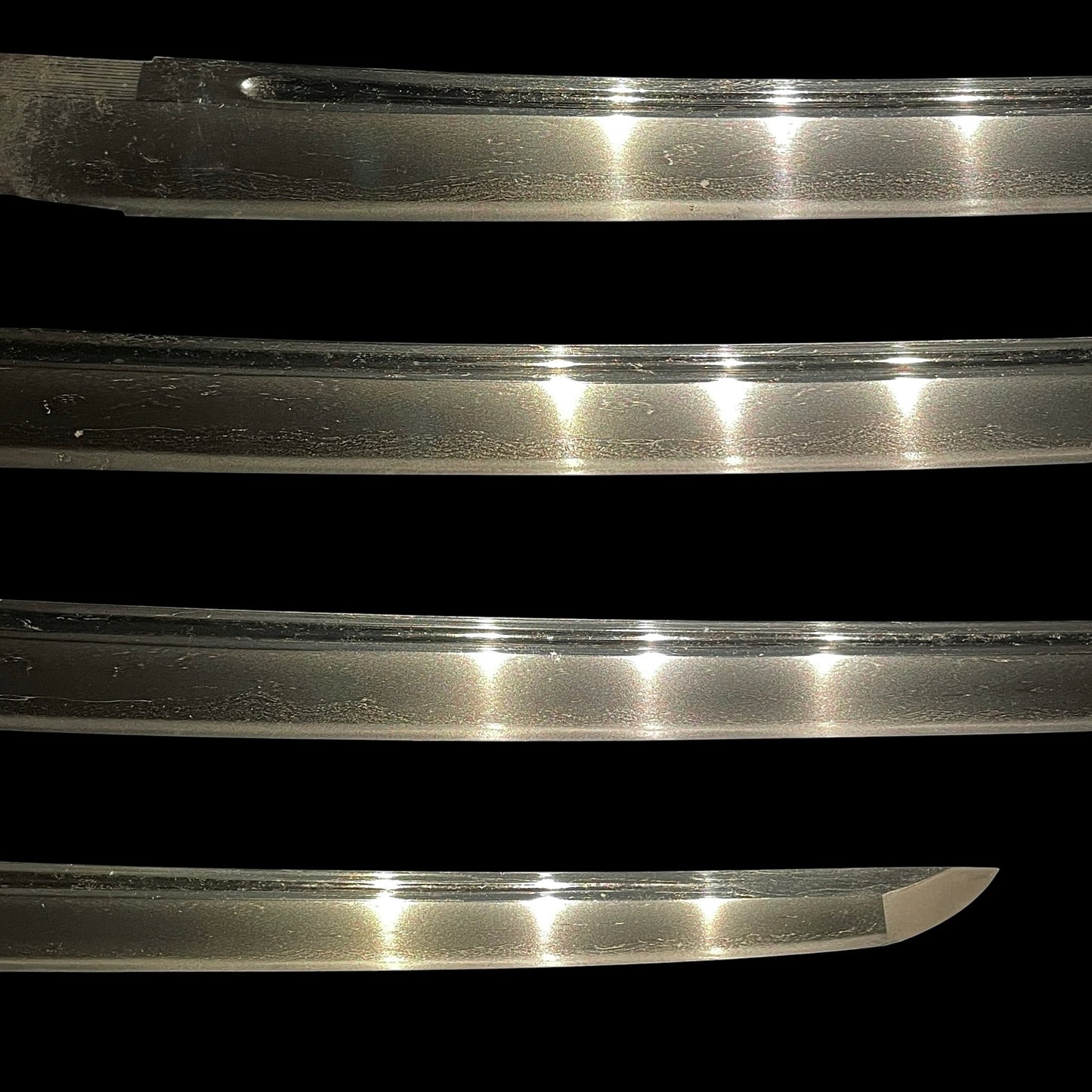 Bohi 棒樋, Suguha 直刃 Wakizashi in Shirasaya, Muromachi period mumei