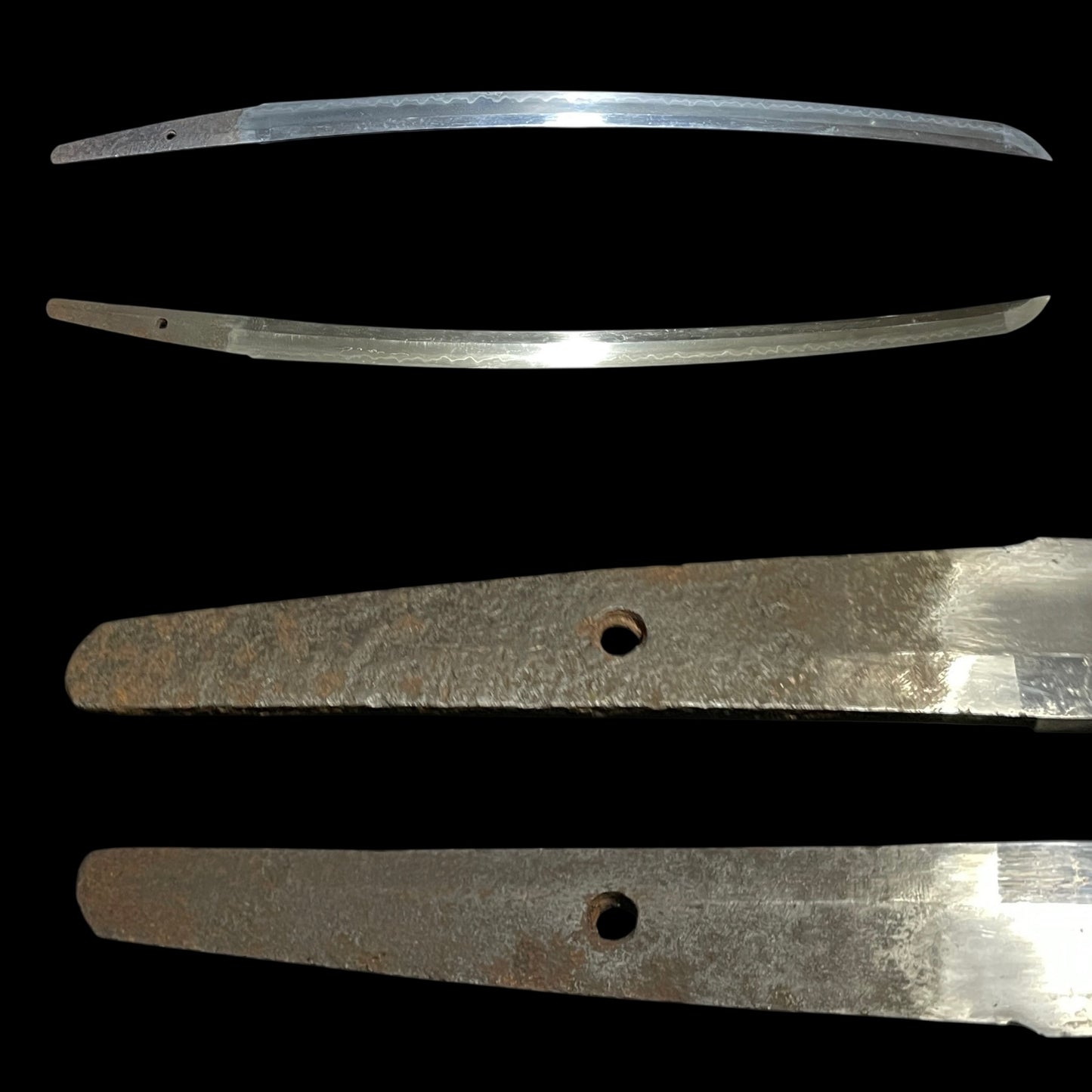 Yoshimichi 吉道 signed Long WAKIZASHI, Gunome-Hamon 互目刃文, Edo period