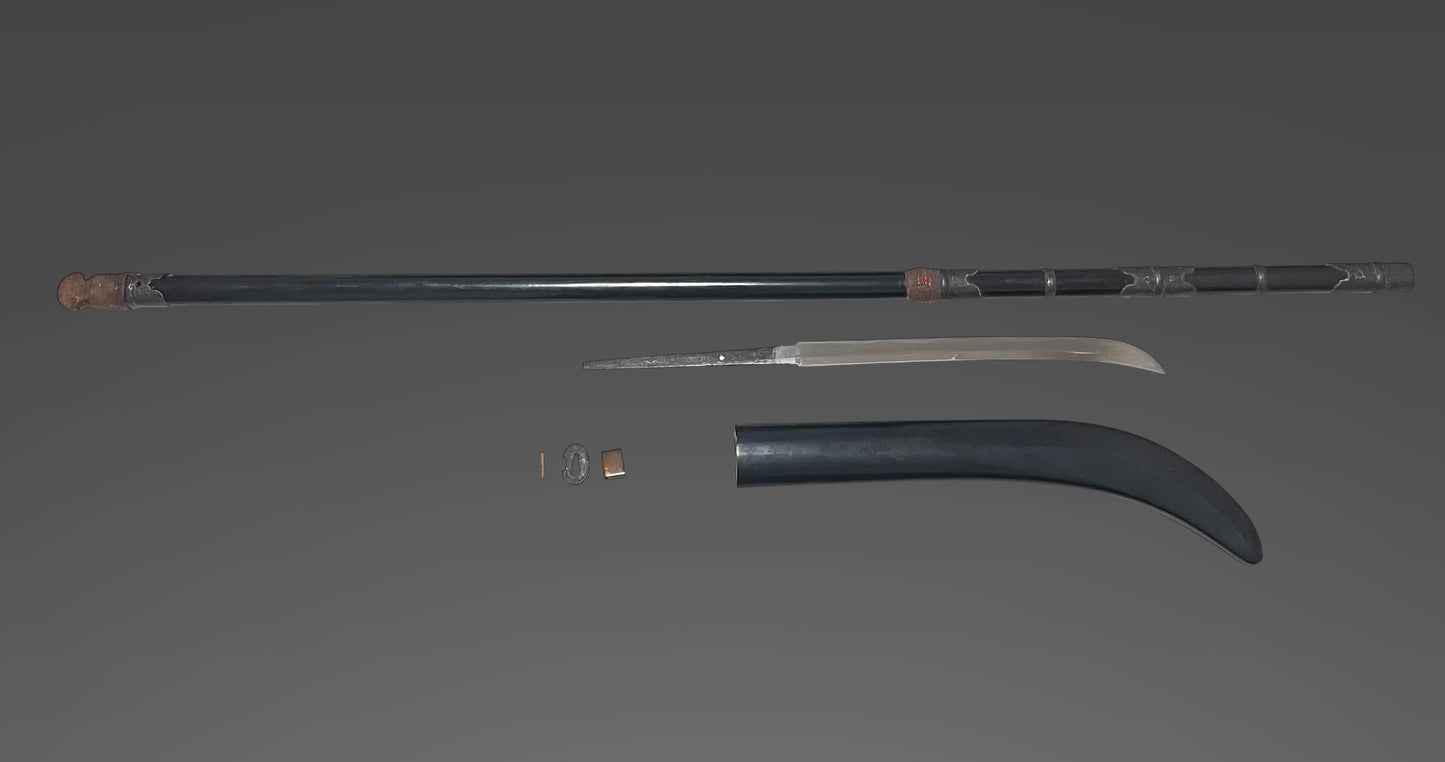Shimosaka 下坂, NAGINATA in Long Koshirae, Edo period, NBTHK Certificate