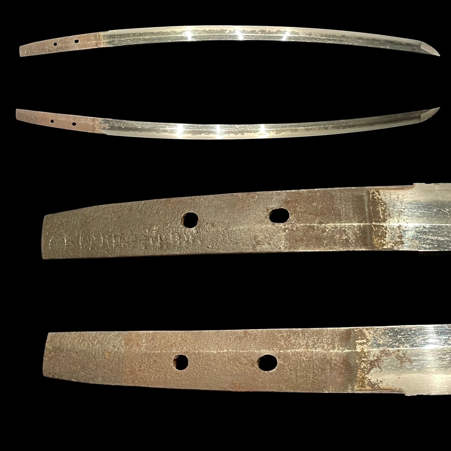 Beautiful Hamon Wakizashi, Masamitsu 正光 signed, Muromachi period