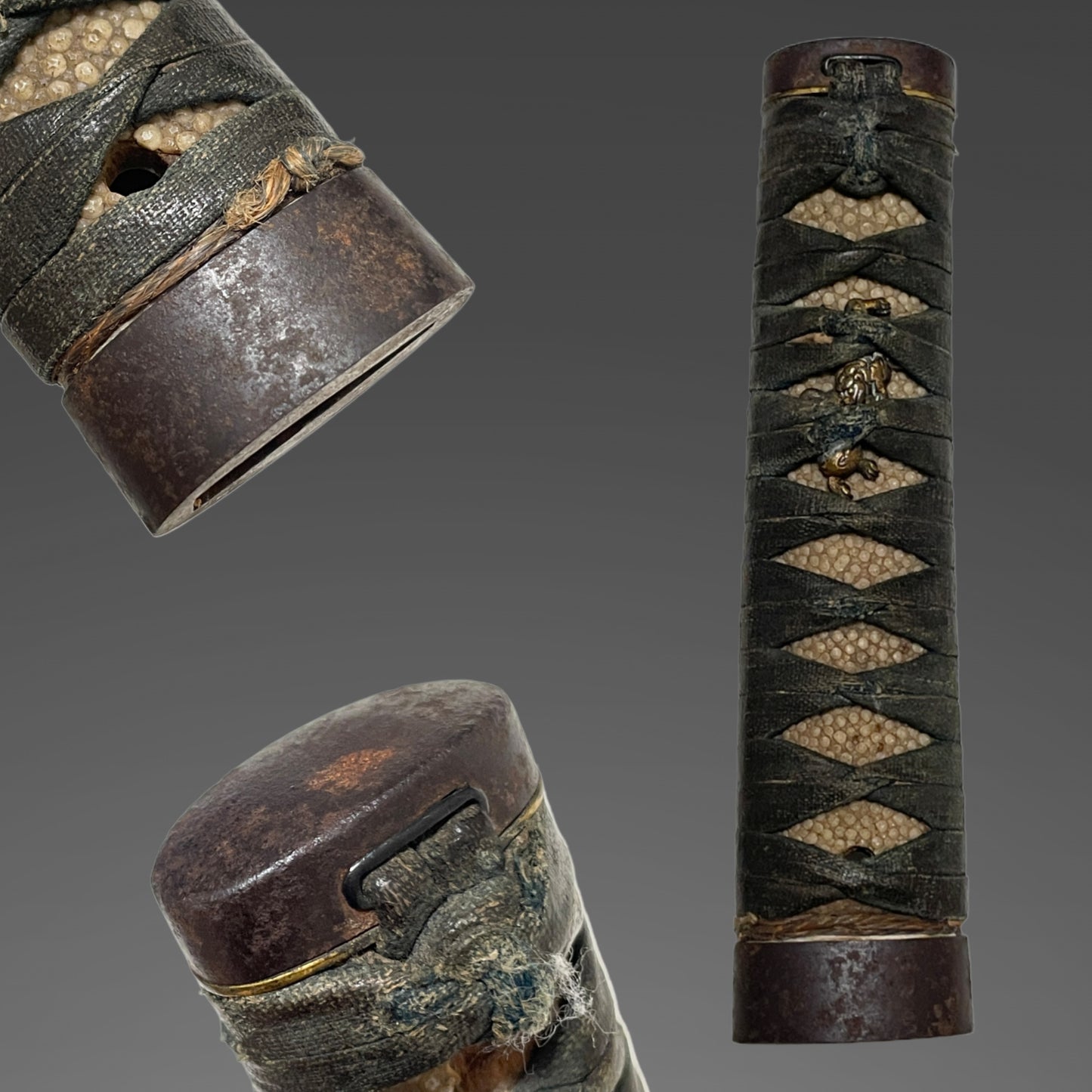 Bizenkoku Sukesada 備前國祐定 signed Wakizashi, Rugged Iron Fuchikashira, Muromachi period