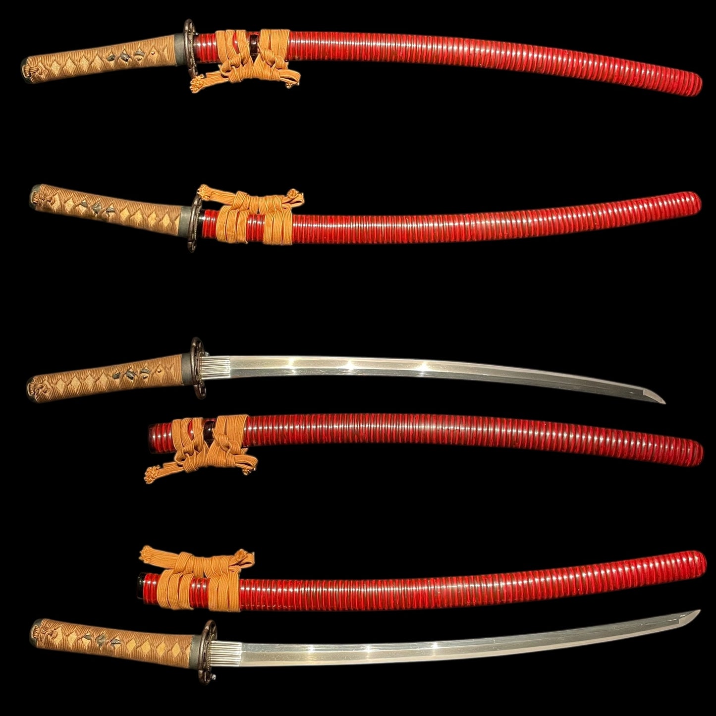 Red Wakizashi, Bishuosafune Norimitsu / February 1476 signed, Muromachi period