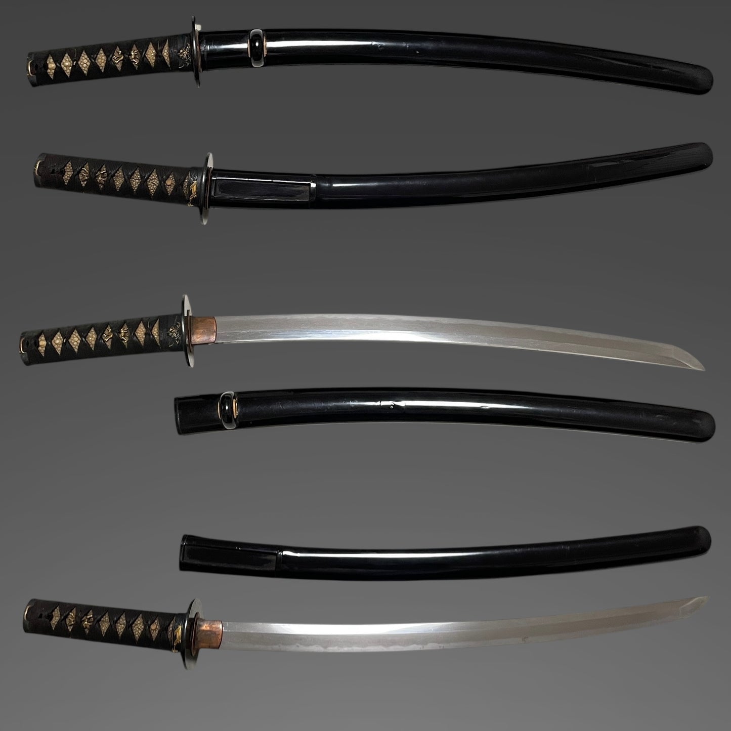 Osafune Yasumitsu 長船安光 signed WAKIZASHI, Samurai Fuchikashira, Muromachi period