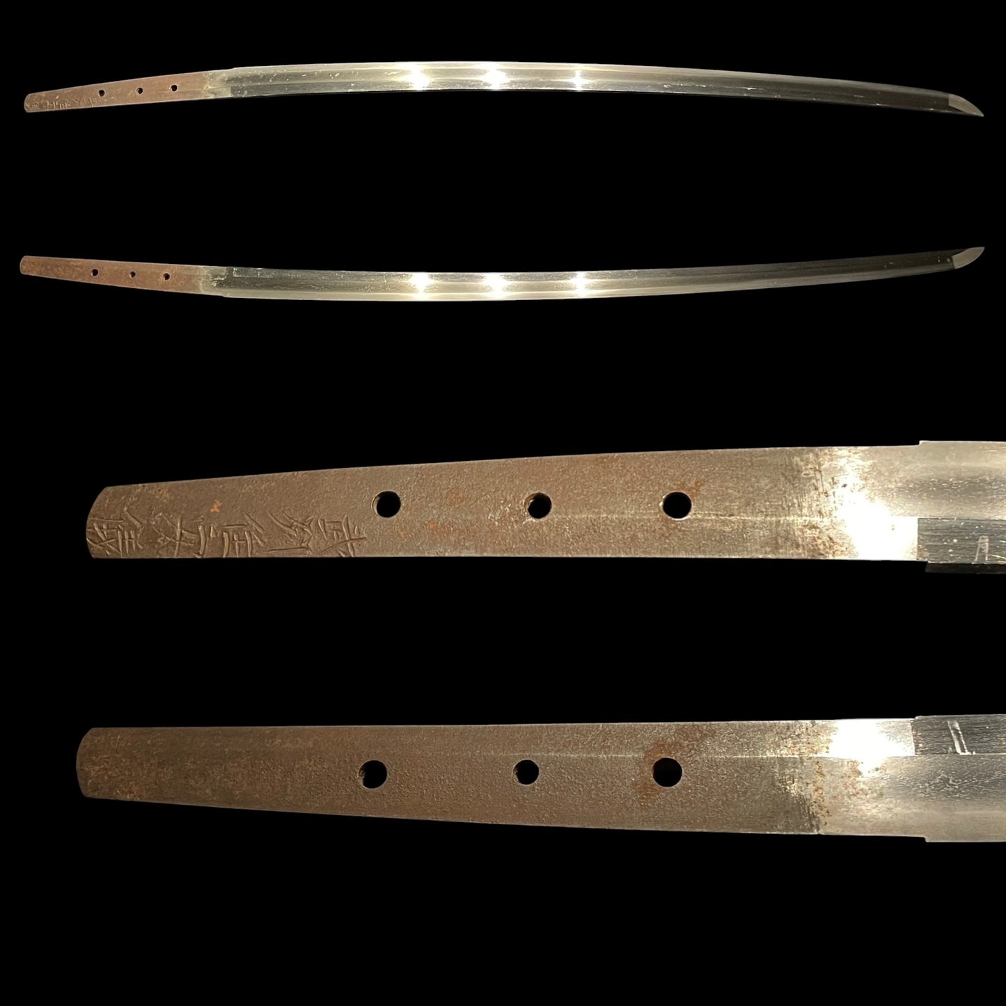 Bushuju Yasuyoshi 武州住安儀 signed KATANA, Mitsutomo 光朝 signed Daruma 達磨 Fuchikashira, Edo period
