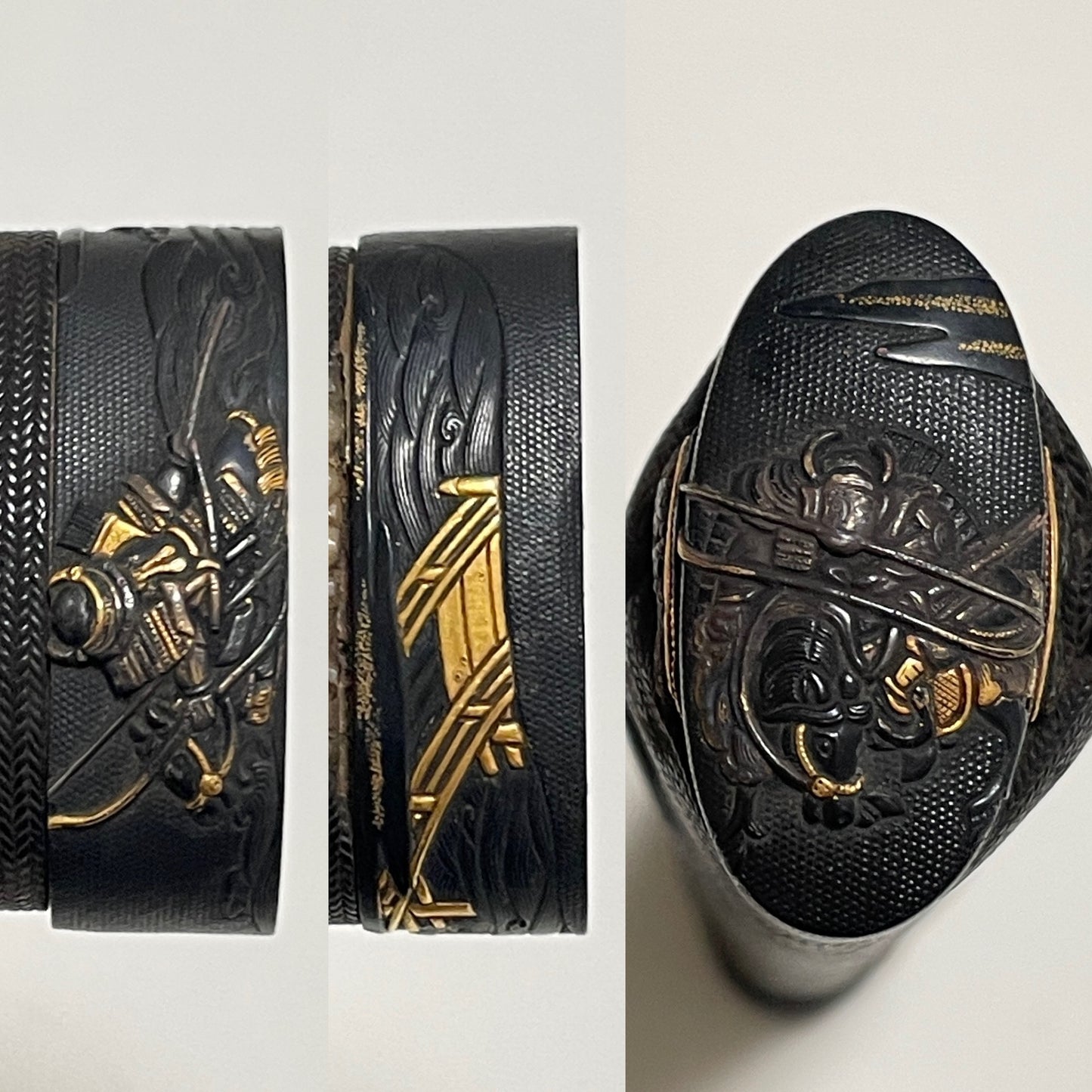 Osafune Yasumitsu 長船安光 signed WAKIZASHI, Samurai Fuchikashira, Muromachi period