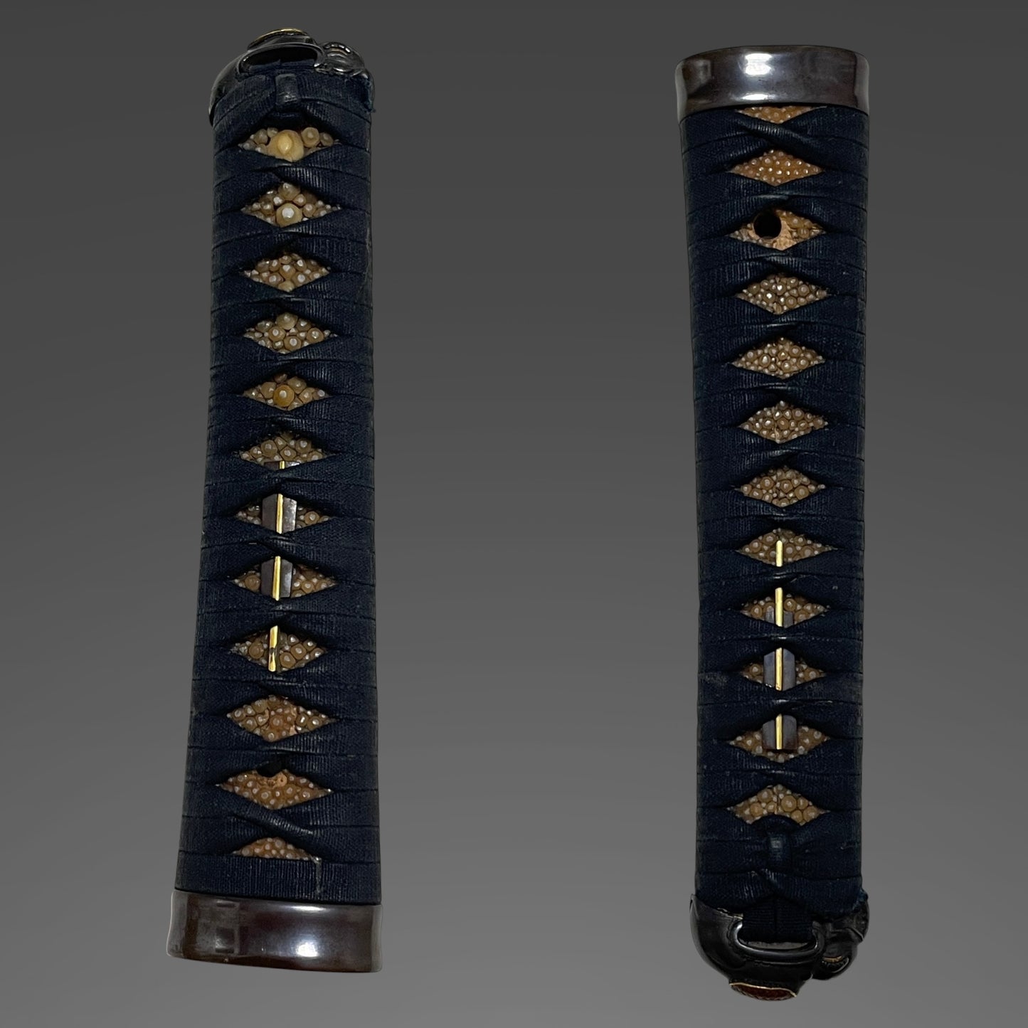 Elephant Kashira Wakizashi, Yamatonokami Yoshimichi 大和守吉道 signed,  Early Edo period