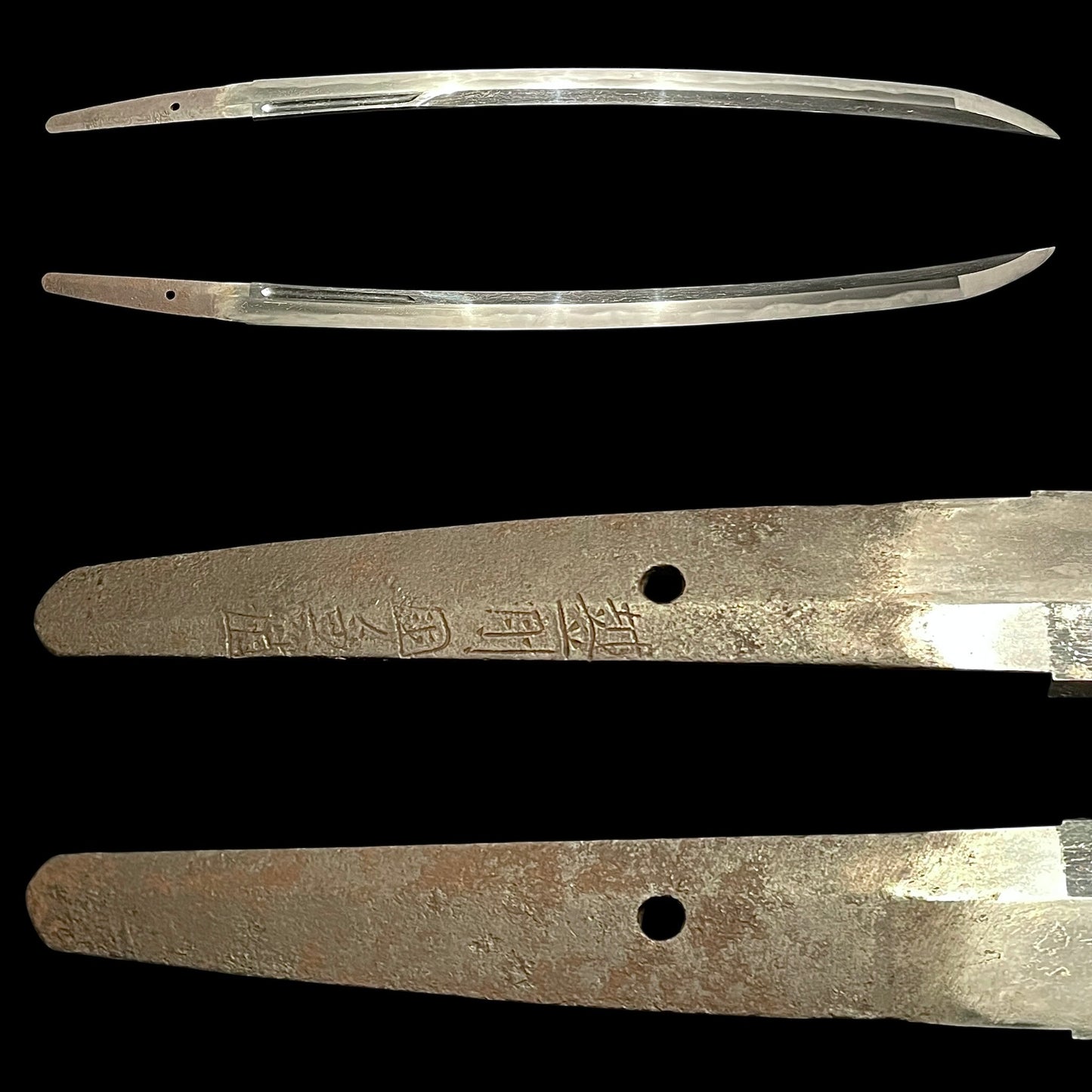 NAGAMAKI NAOSHI ZUKURI 長巻直造 Wakizashi, Ookissaki 大切先, Echizenkoku Kanetane 越前国兼植 signed