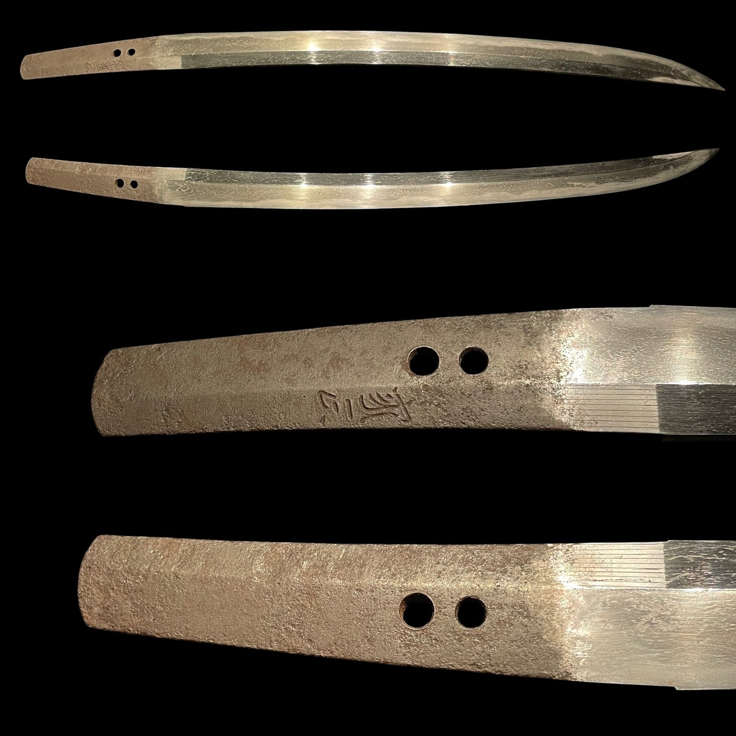 Naginata Naoshi Style Wakizashi, Iemasa 家正 signed, Wide Blade, Muromachi period