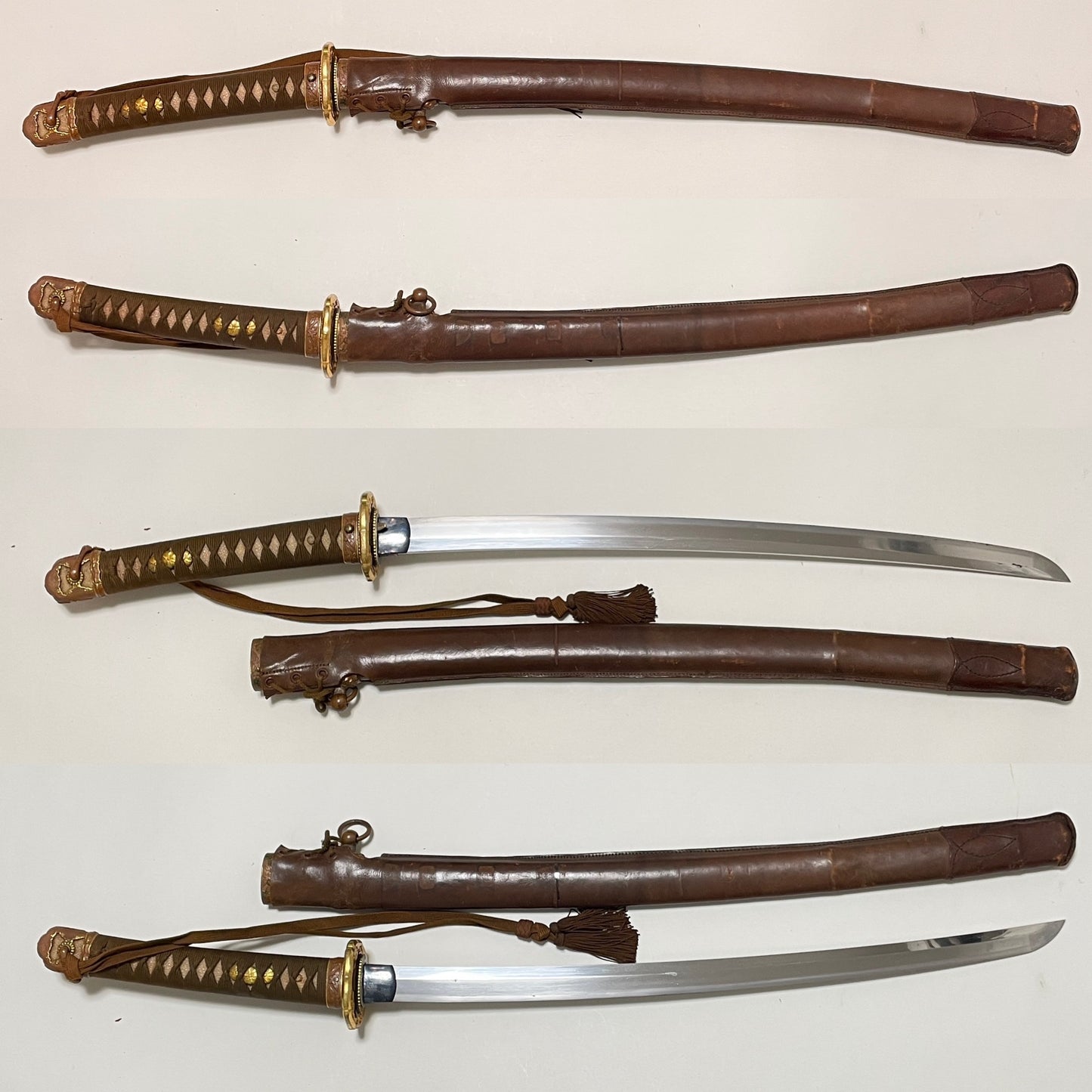 Rare Type98 Short GUNTO,  Noshuseki Kanesuke signed, with Tassel and Tsuka cover