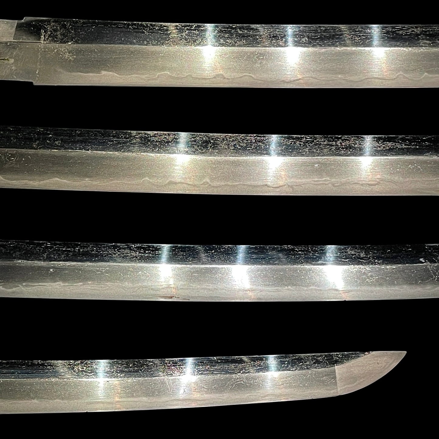 Black Short Wakizashi, Edo period mumei