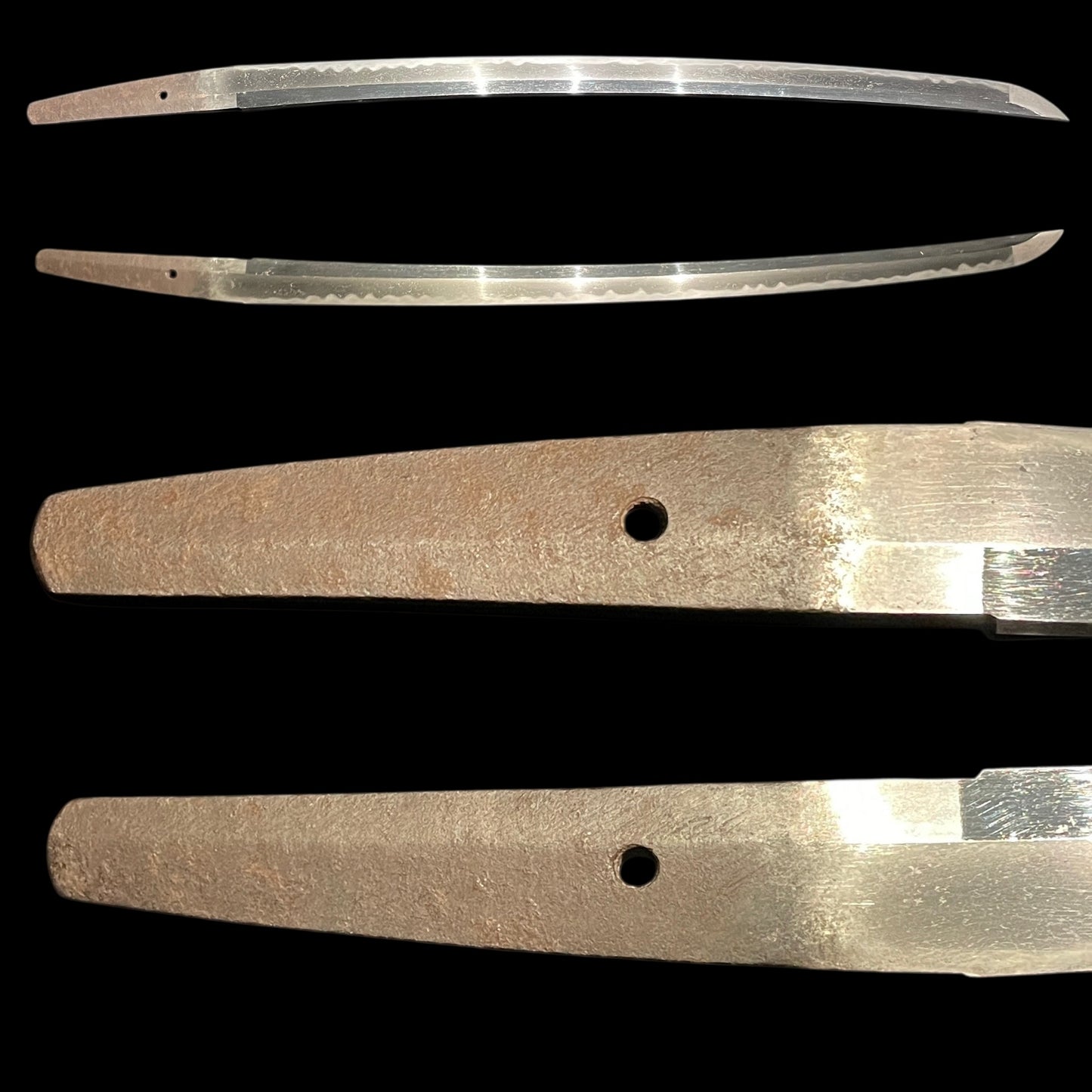 Samurai Fuchikashira 武者縁頭, Long Wakizashi, Suekoto 末古刀, Late Muromachi period