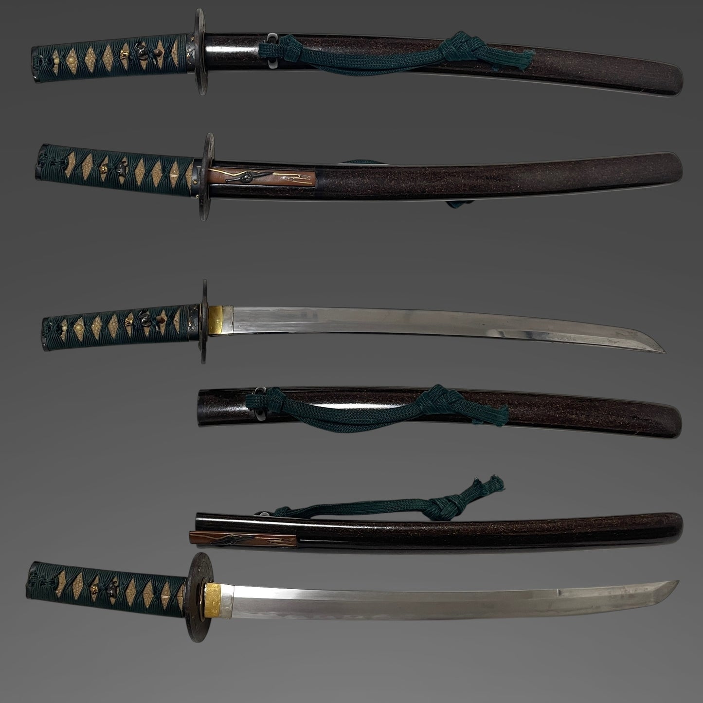High-grade Fittings Kanemoto 兼元 signed Wakizashi,, Edo period
