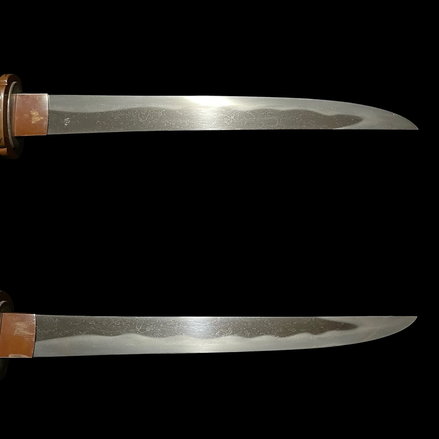 Kawarinuri-Saya 変塗鞘, Horse Fuchikashira TANTO, Edo period mumei