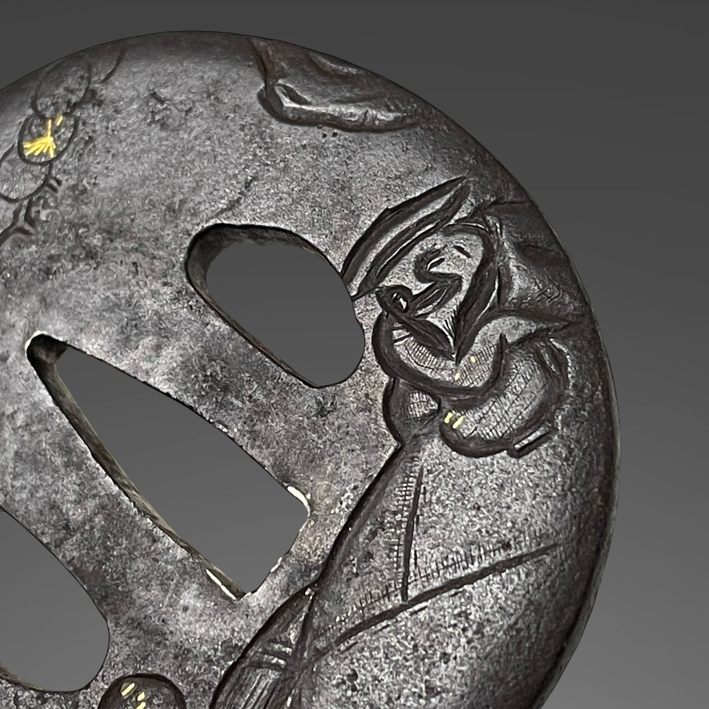 Amazing Hamon, Straight Ninja Style Wakizashi, Shinobigatana 忍刀, Edo period mumei