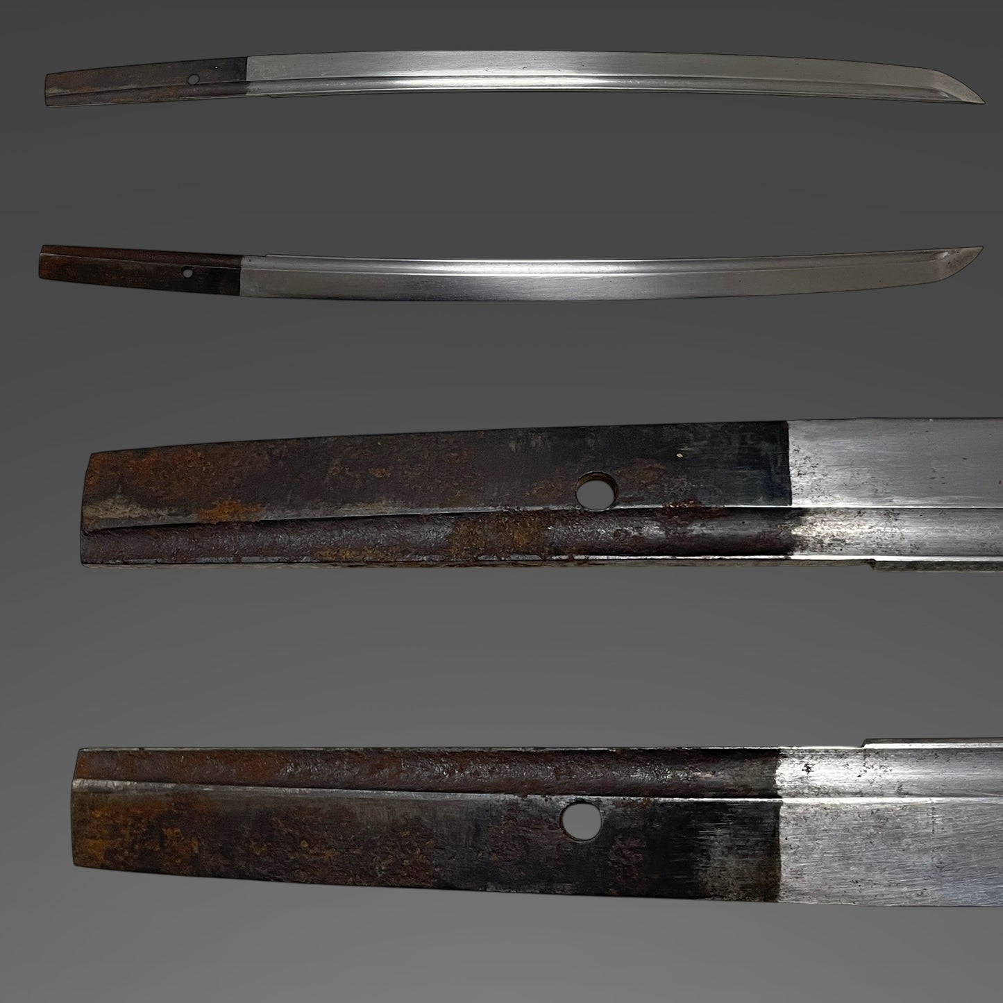 Mt.Fuji 富士山 Fittings Short WAKIZASHI, Edo period mumei