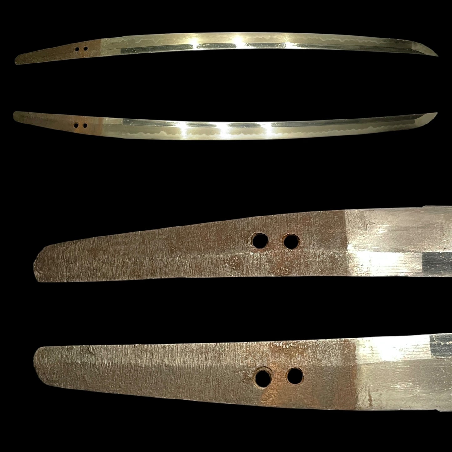 Goat Fuchi and Signed Tsuba WAKIZASHI, Tsuzumi 鼓 Menuki, Edo period mumei