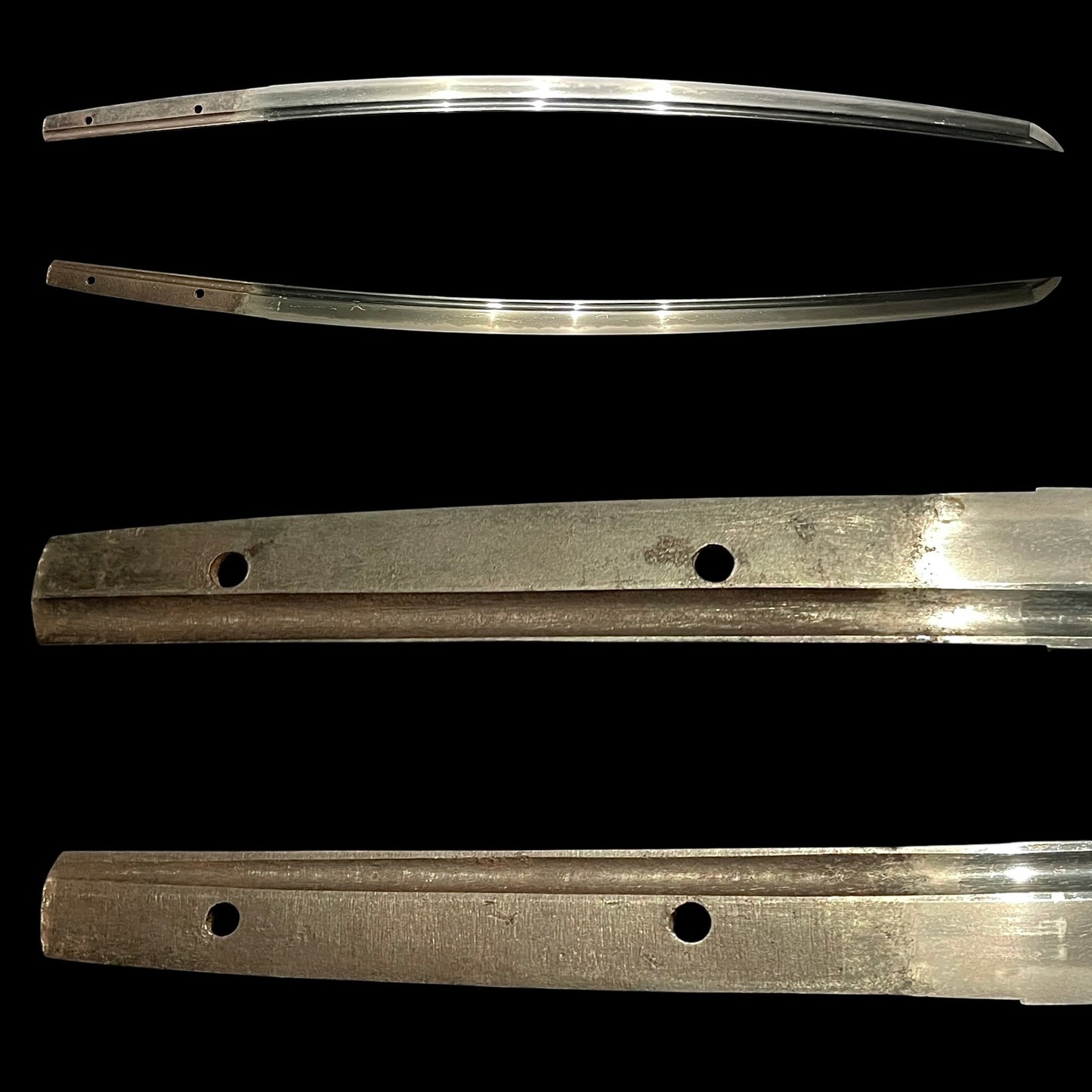 Takinobori 滝登り Tsuba KATANA, Bohi 棒樋, Muromachi period, Oosuriage mumei