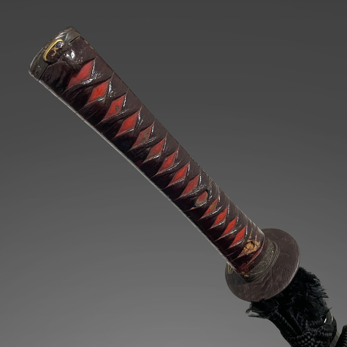Long Wakizashi, Soebi 添樋, Waterfowl Tsuba, Wave Fuchikashira, Edo period mumei